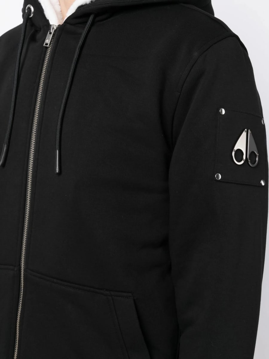 Moose Knuckles Moose Knuckles Logo-plaque Zip-up Hooded Jacket, view 5