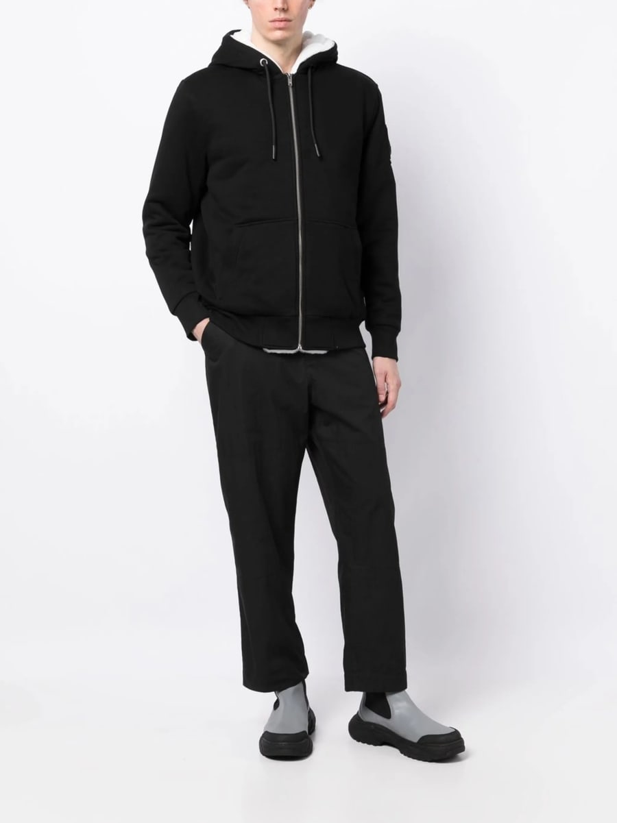 Moose Knuckles Moose Knuckles Logo-plaque Zip-up Hooded Jacket, view 6