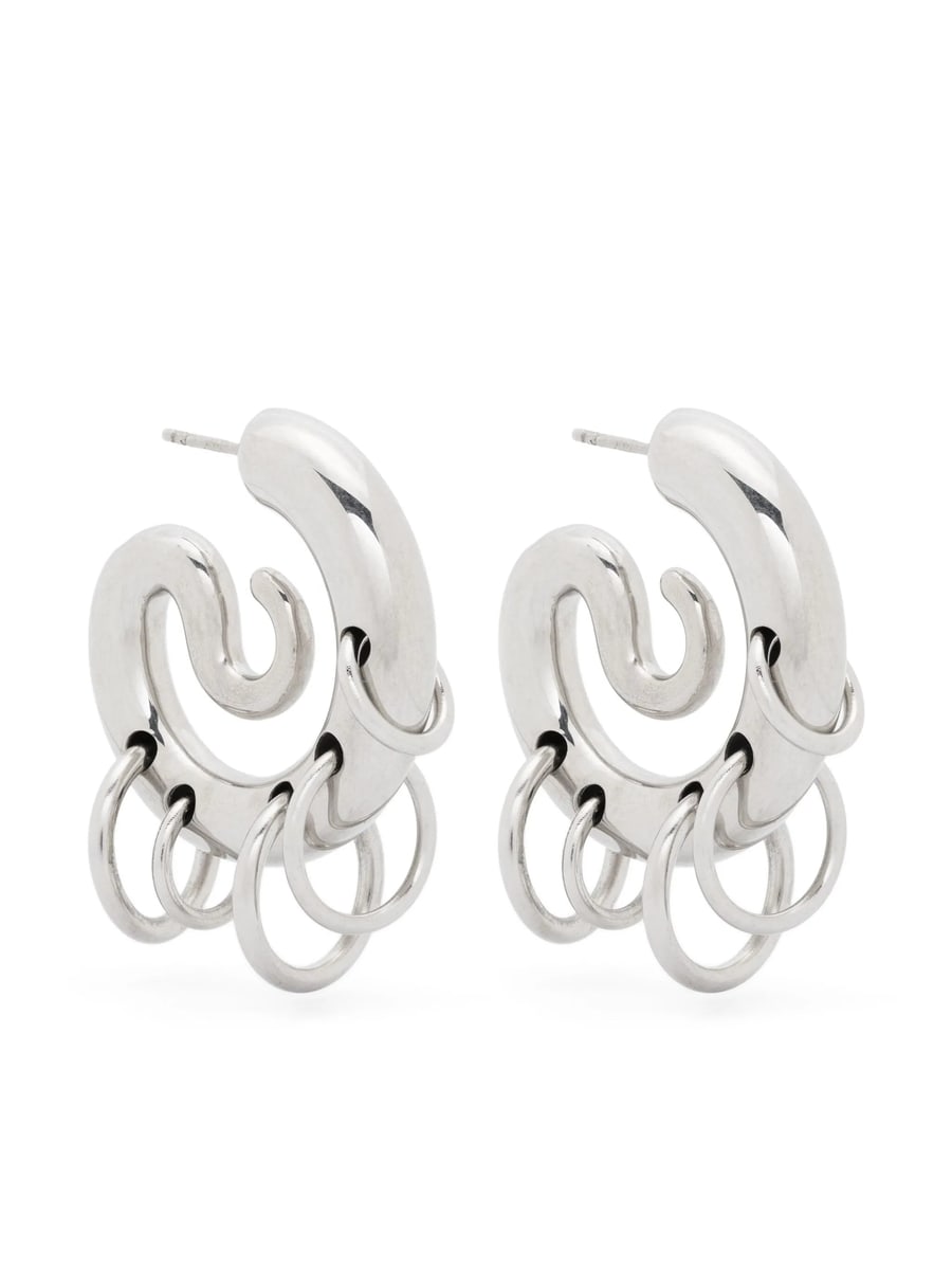 Panconesi Panconesi Pierced Serpent Hoop Earrings