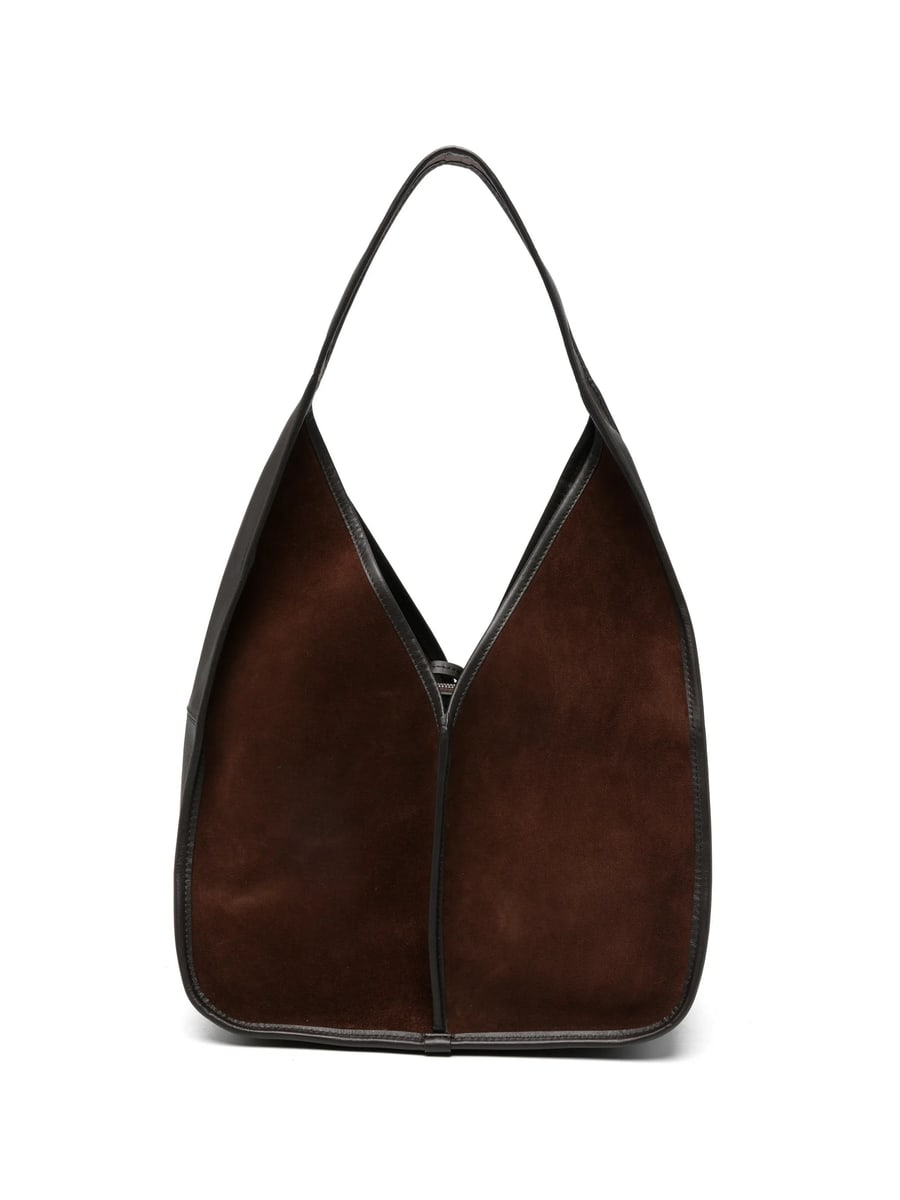 Hereu Hereu Calella Suede-panel Shoulder Bag