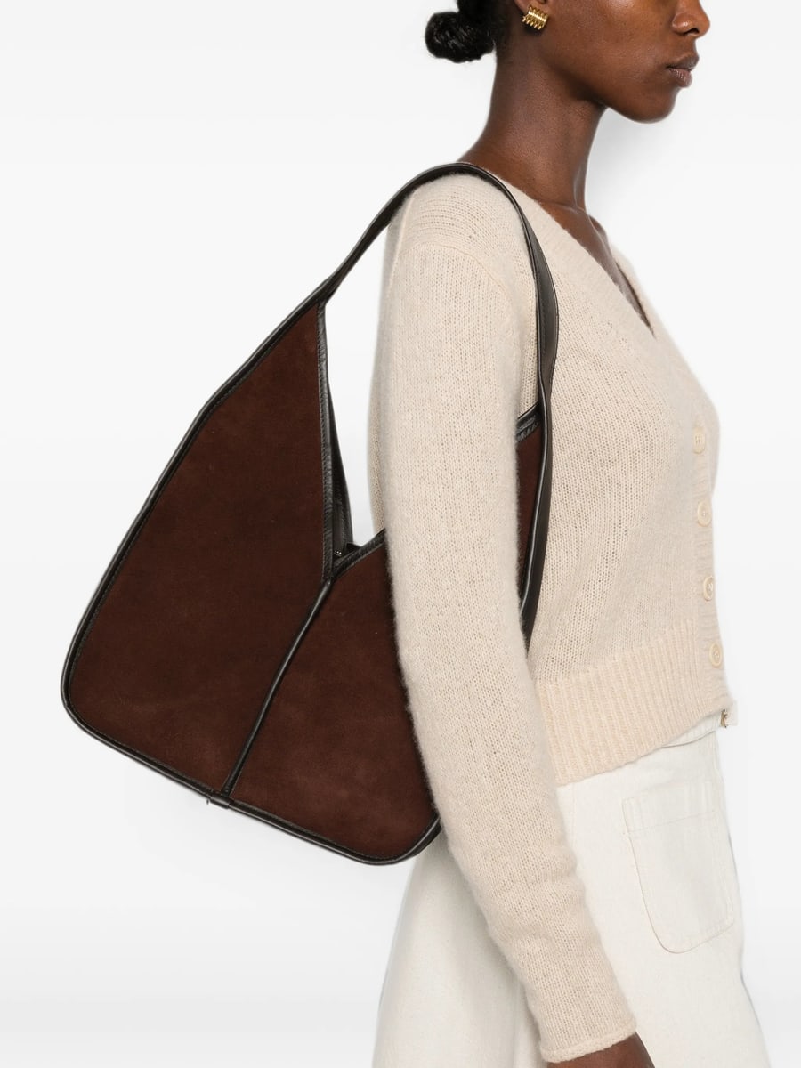 Hereu Hereu Calella Suede-panel Shoulder Bag, view 2