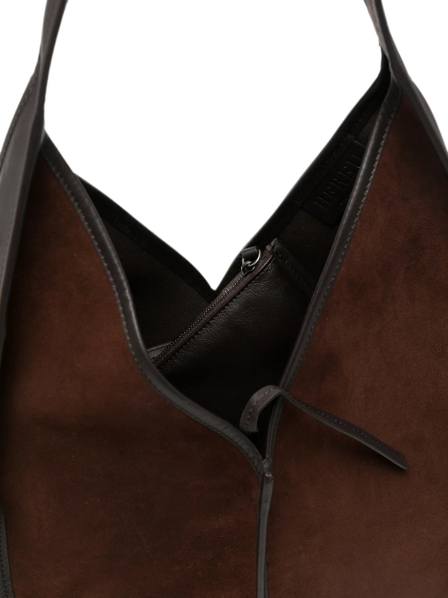 Hereu Hereu Calella Suede-panel Shoulder Bag, view 3