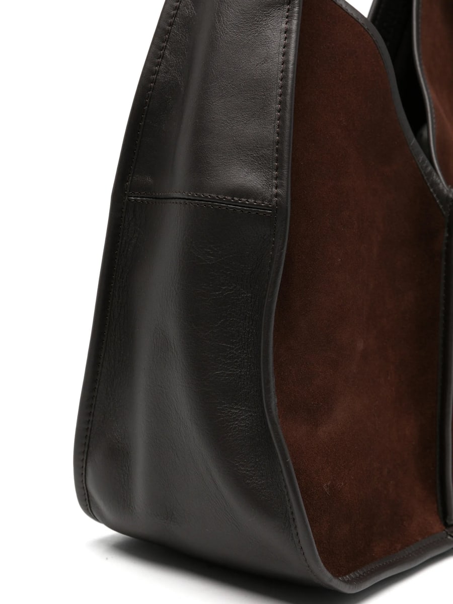 Hereu Hereu Calella Suede-panel Shoulder Bag, view 4