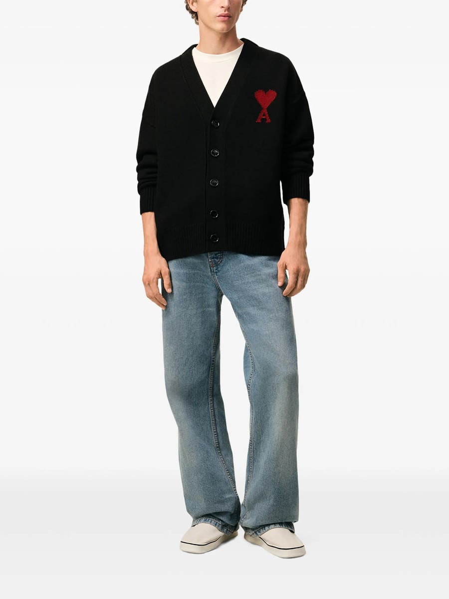 AMI Paris Ami Paris Ami De Coeur Cardigan