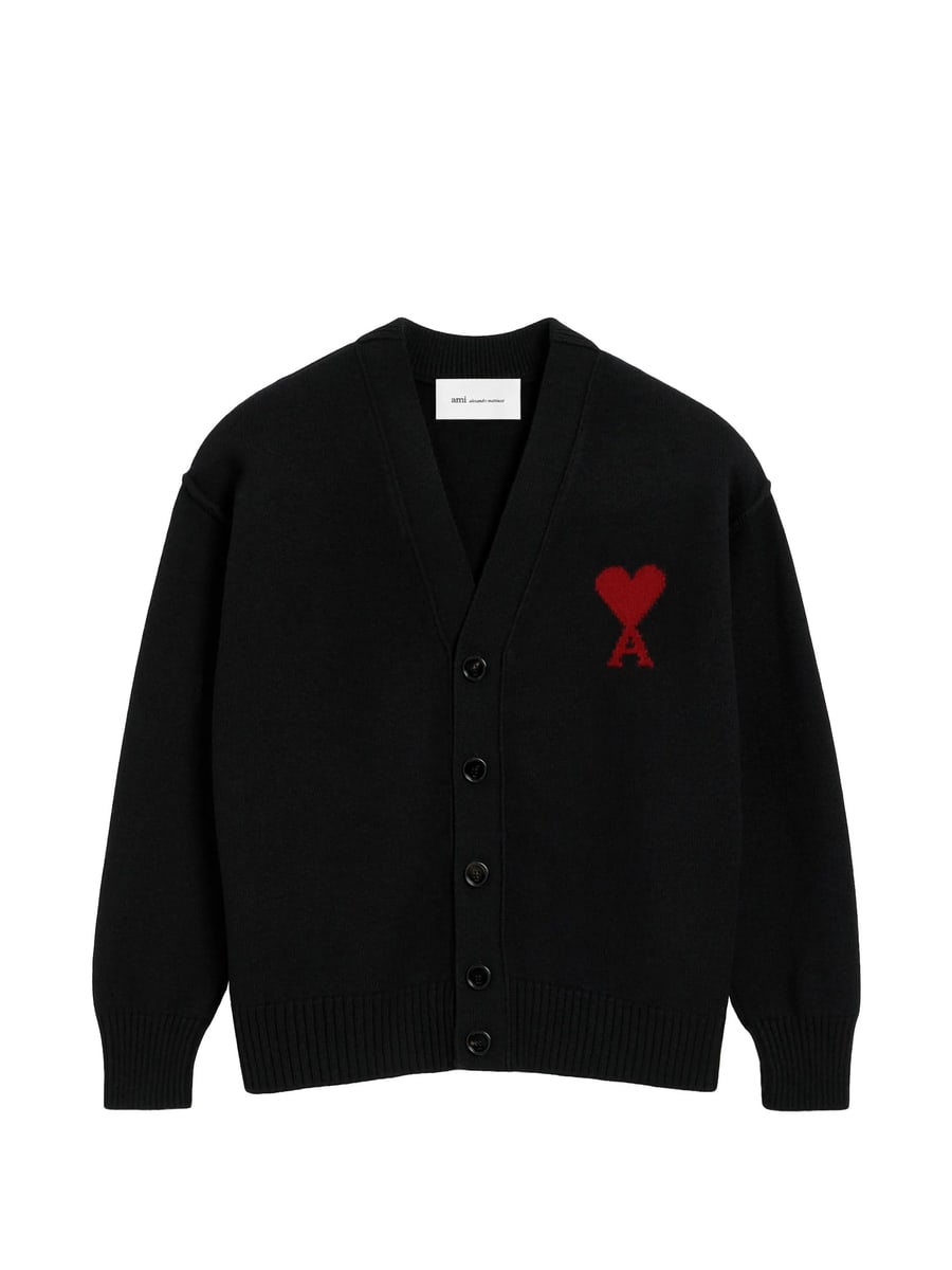 AMI Paris Ami Paris Ami De Coeur Cardigan, view 5