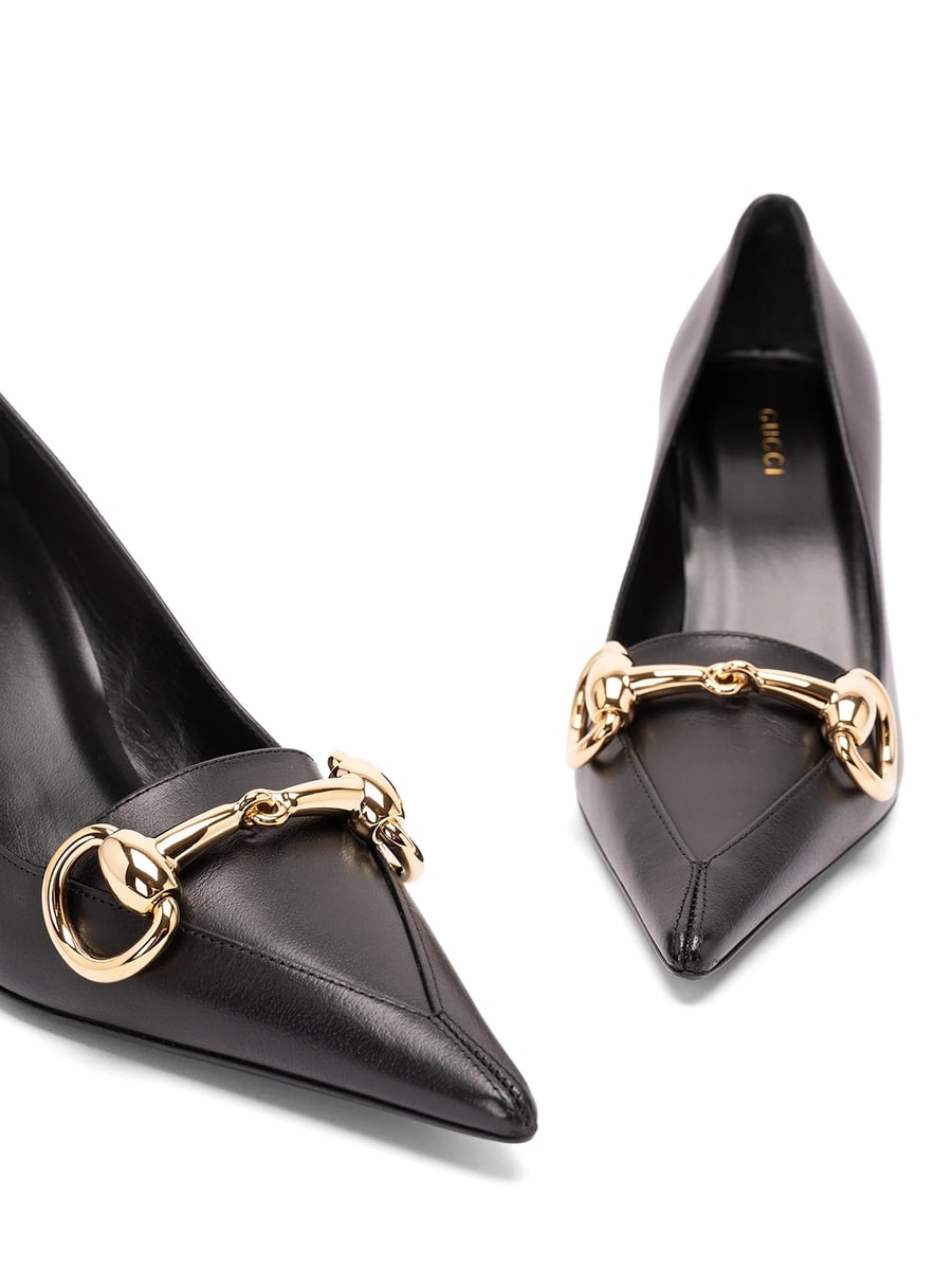 Gucci Gucci Horsebit Pointed-toe Pumps, view 2