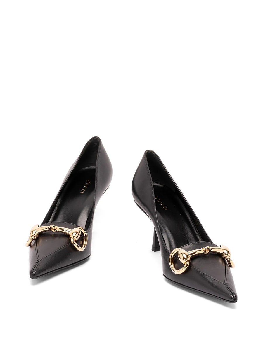 Gucci Gucci Horsebit Pointed-toe Pumps, view 3