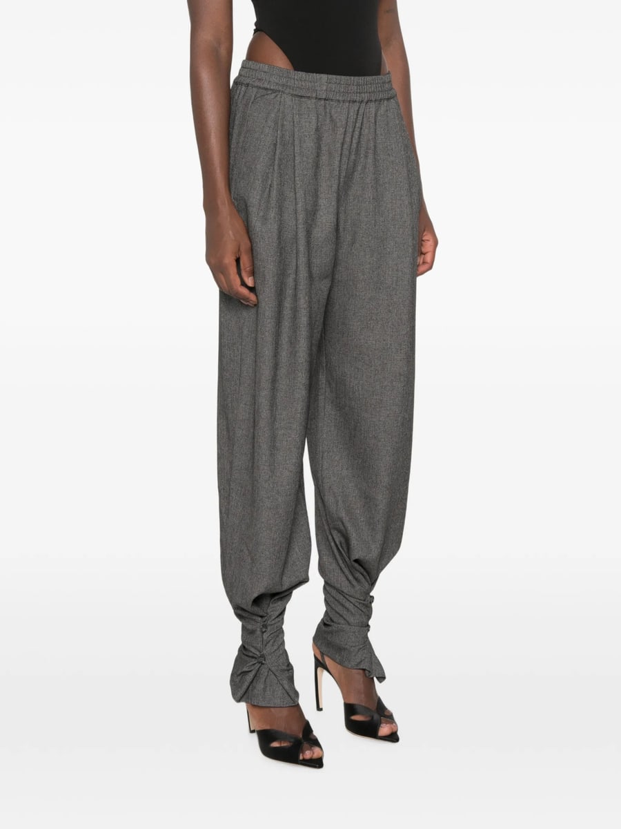 The Andamane The Andamane Buttoned-cuff Elasticated-waist Trousers, view 4