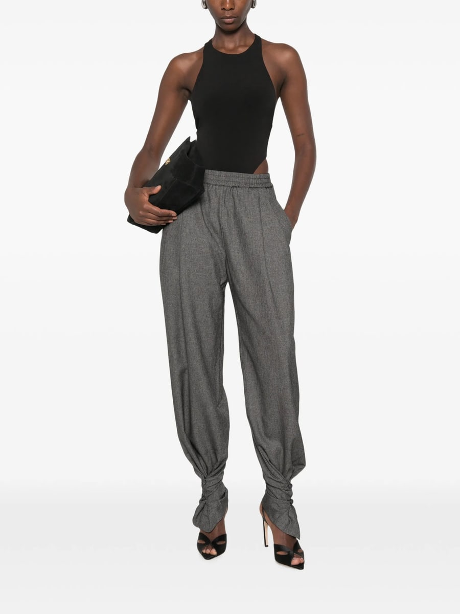 The Andamane The Andamane Buttoned-cuff Elasticated-waist Trousers, view 5