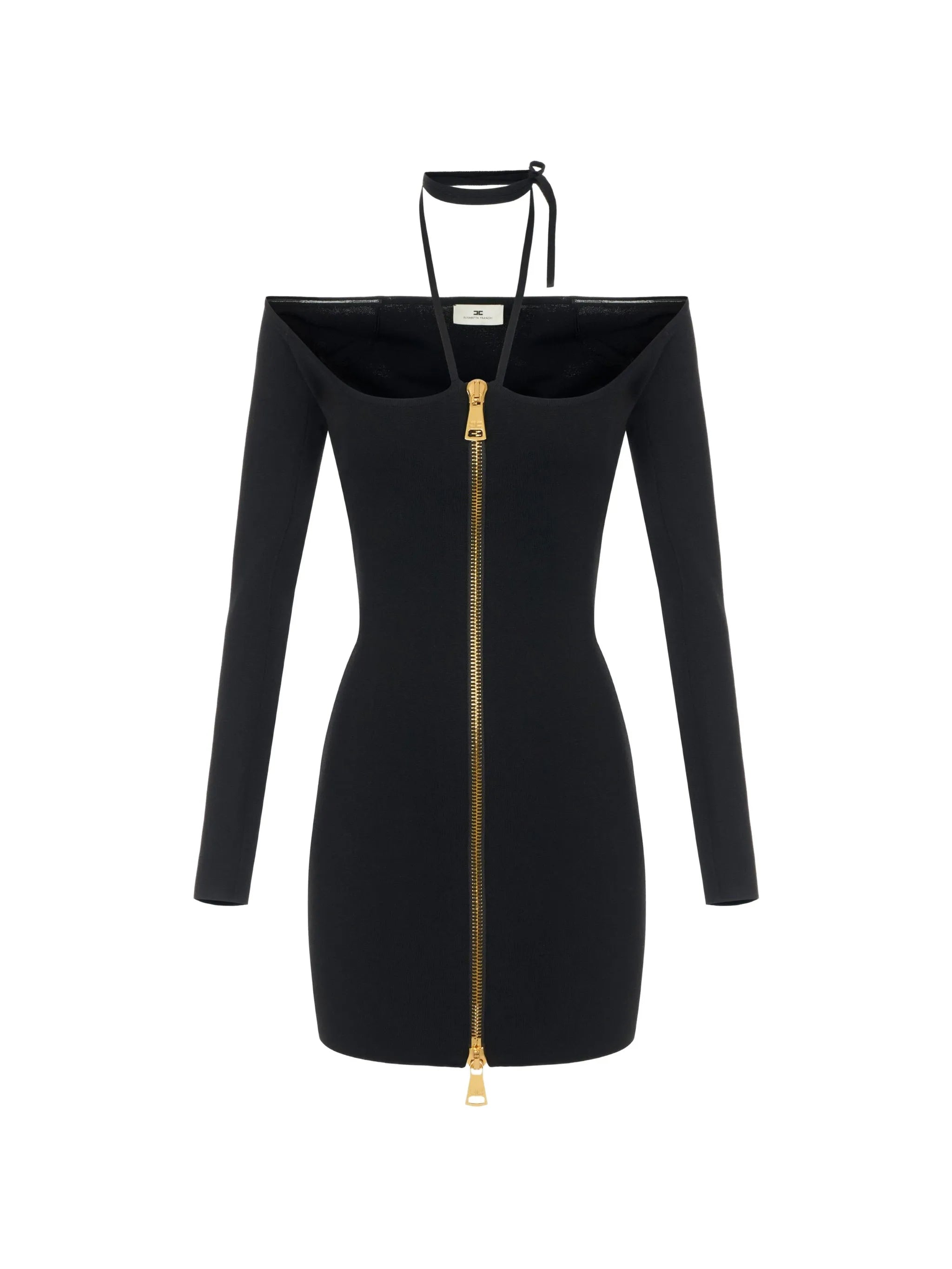 Elisabetta Franchi Elisabetta Franchi Mini Dress In Knit Fabric With Ties
