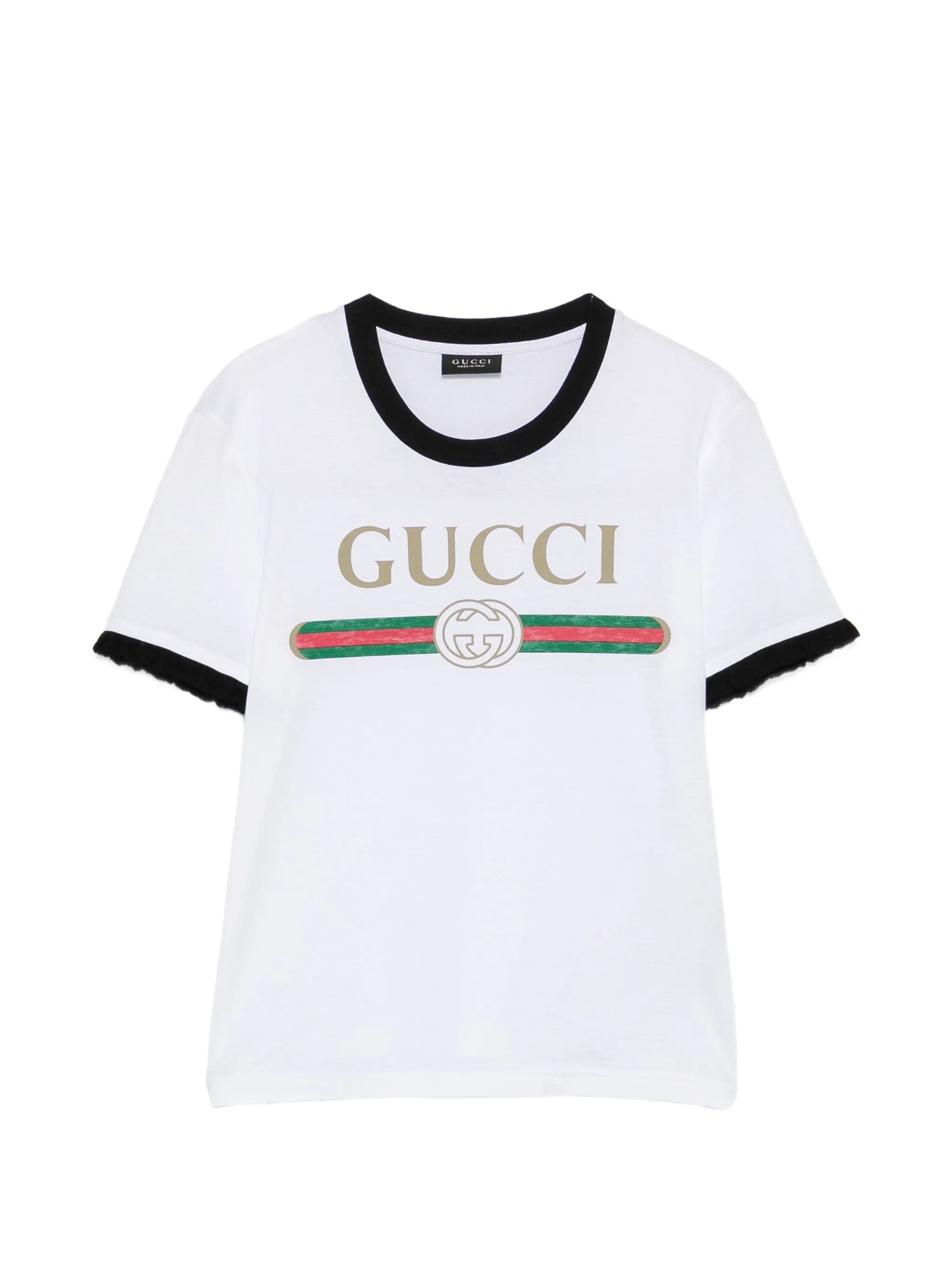Gucci Gucci Logo-print Cotton-jersey T-shirt
