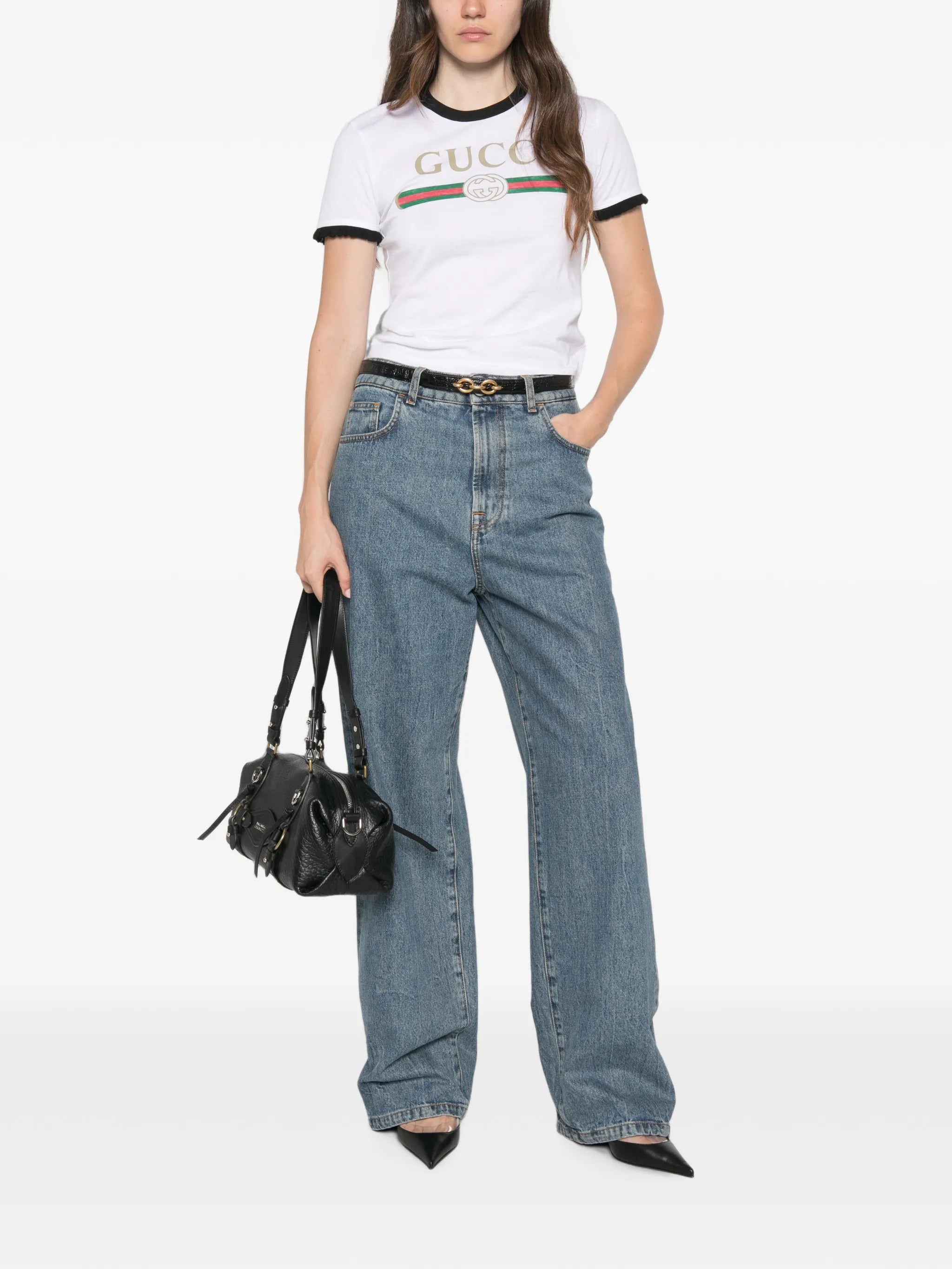 Gucci Gucci Logo-print Cotton-jersey T-shirt, view 2