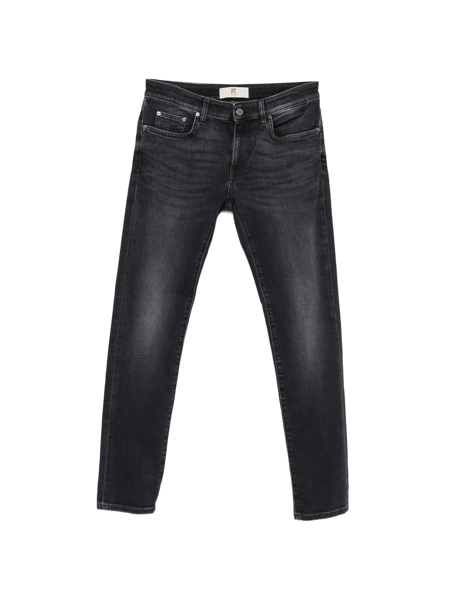 Pt01 Denim Pt01 Denim Faded-effect Slim-fit Jeans