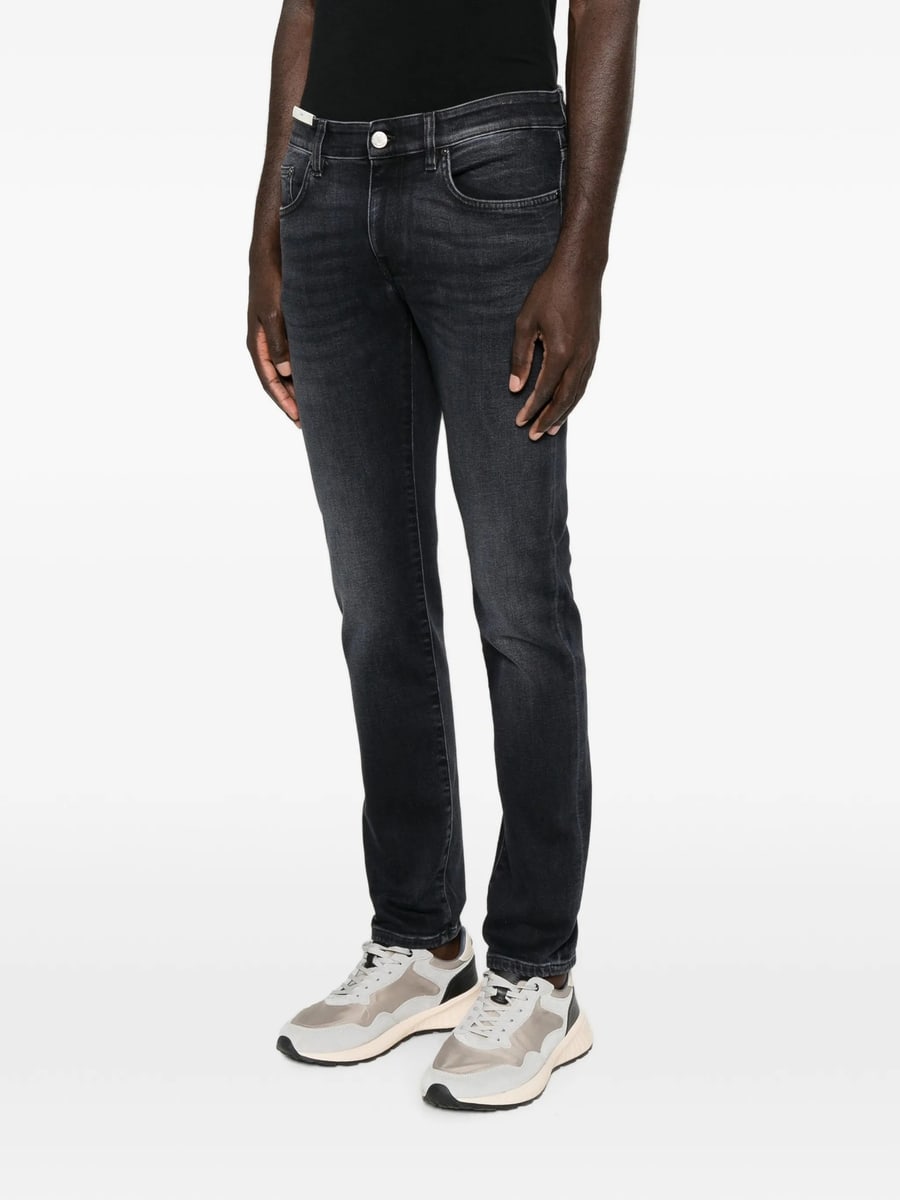 Pt01 Denim Pt01 Denim Faded-effect Slim-fit Jeans, view 4