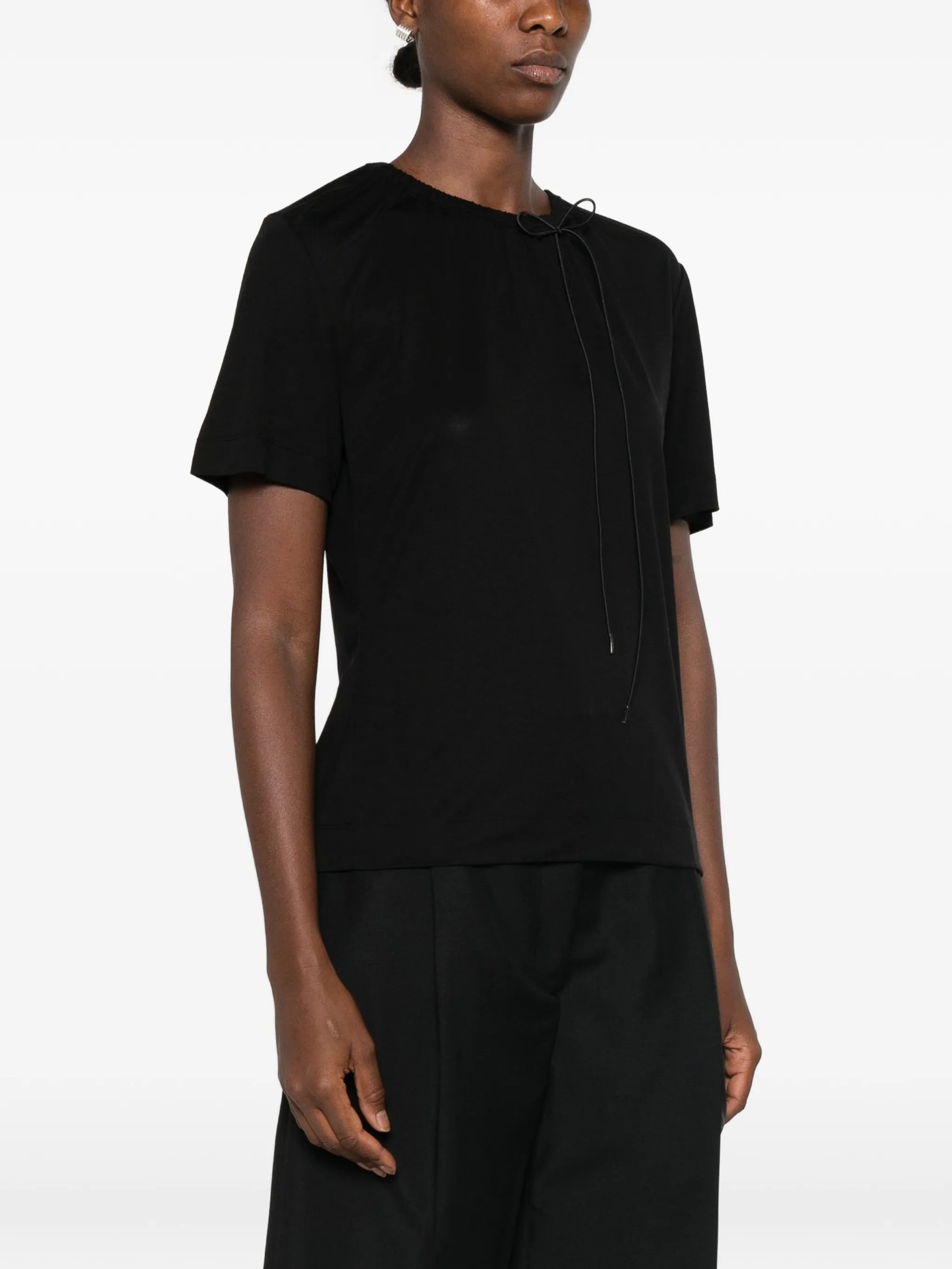 Simone Rocha Simone Rocha Bow-detail T-shirt, view 2