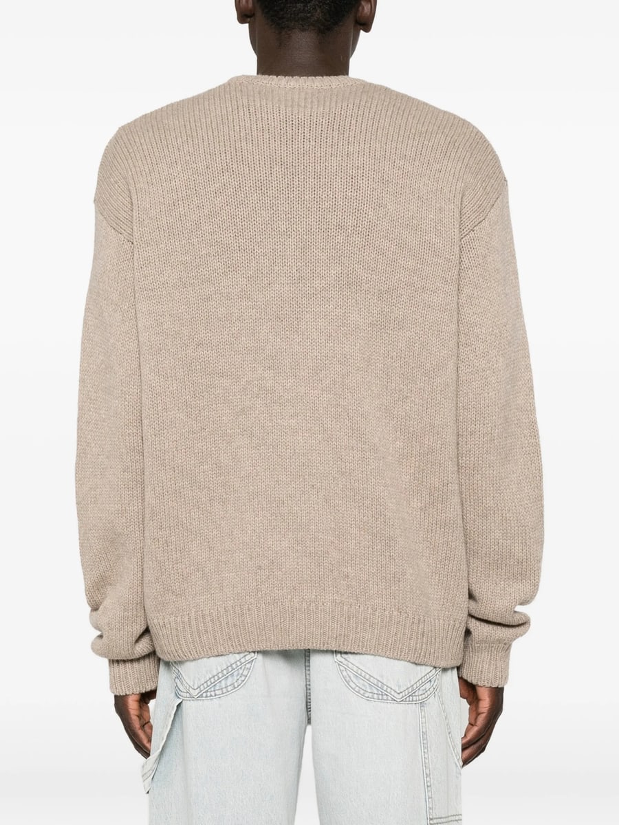 A.P.C. A.p.c. Logo-knit Crew-neck Sweater, view 4