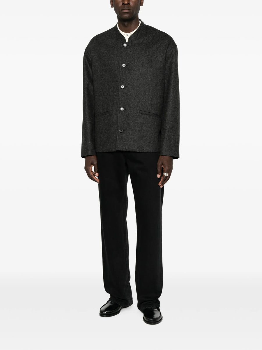 Jil Sander Jil Sander Band-collar Single-breasted Jacket, view 2