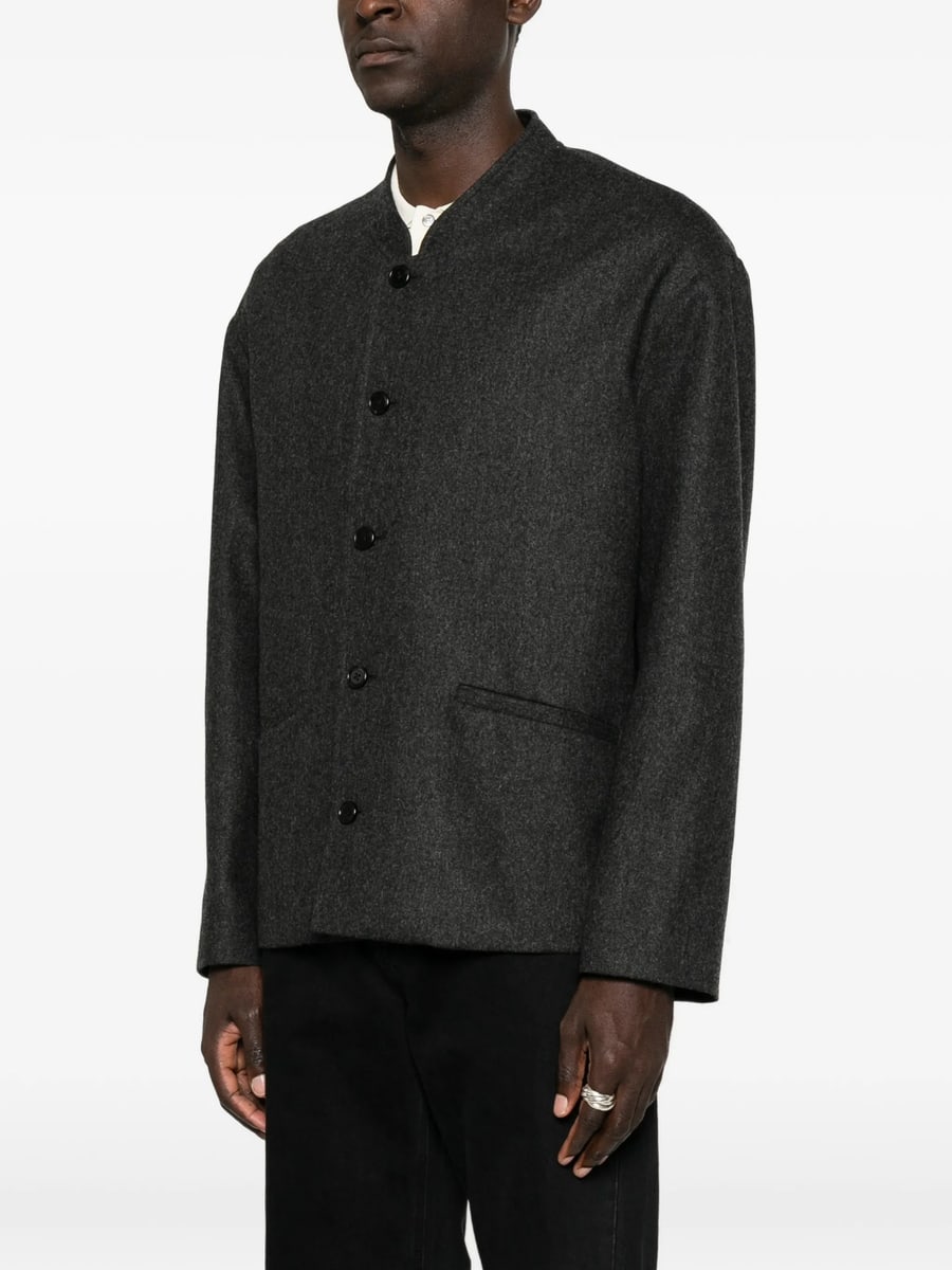 Jil Sander Jil Sander Band-collar Single-breasted Jacket, view 3