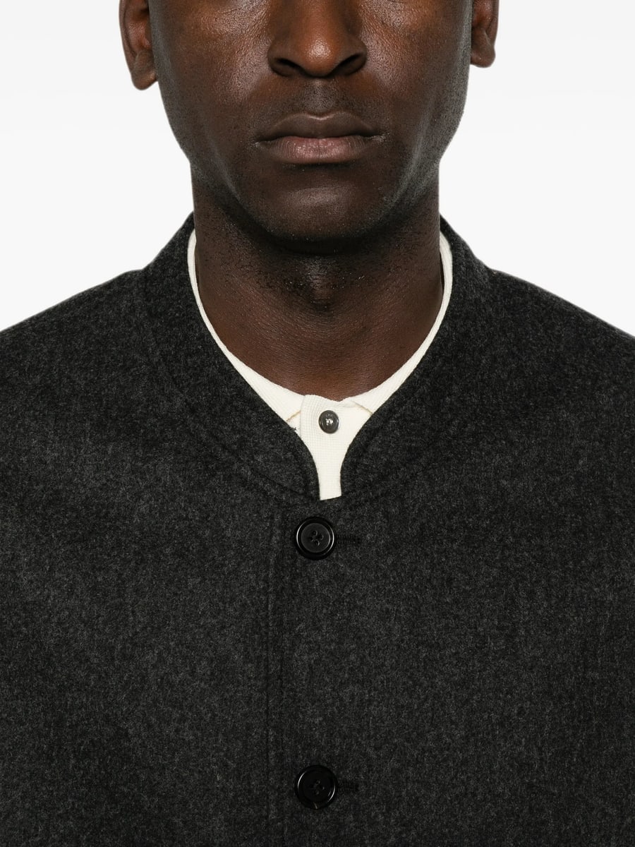 Jil Sander Jil Sander Band-collar Single-breasted Jacket, view 4