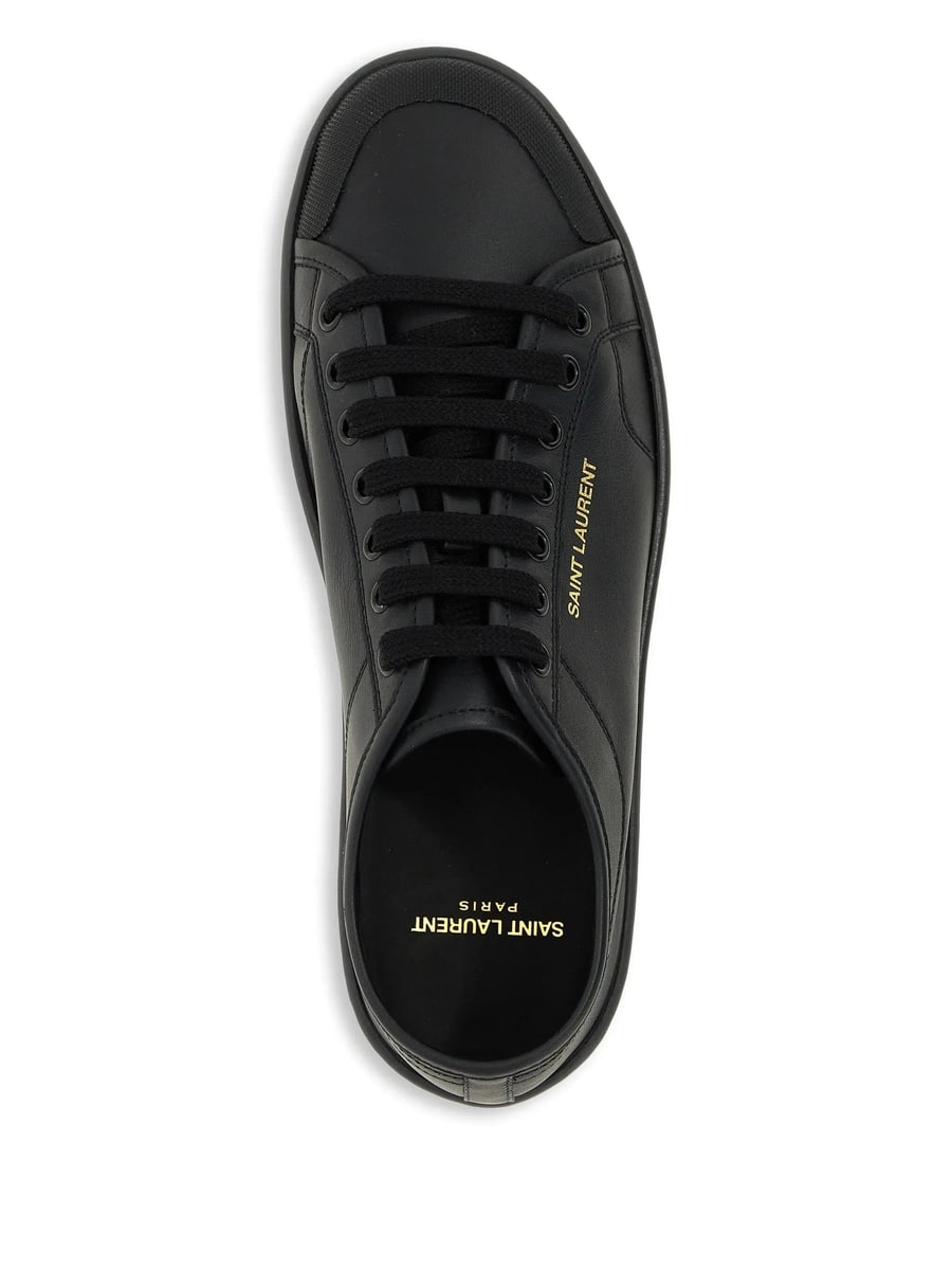 Saint Laurent Saint Laurent Leather Sneakers, view 3