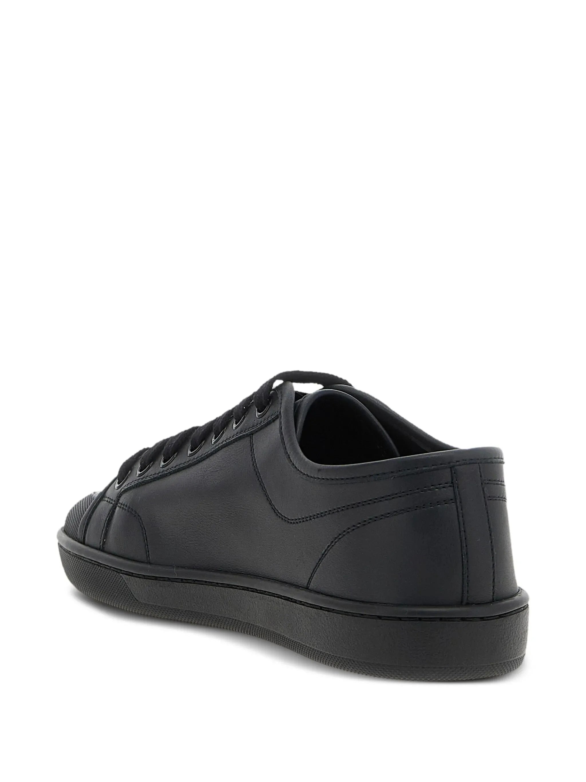 Saint Laurent Saint Laurent Leather Sneakers, view 2