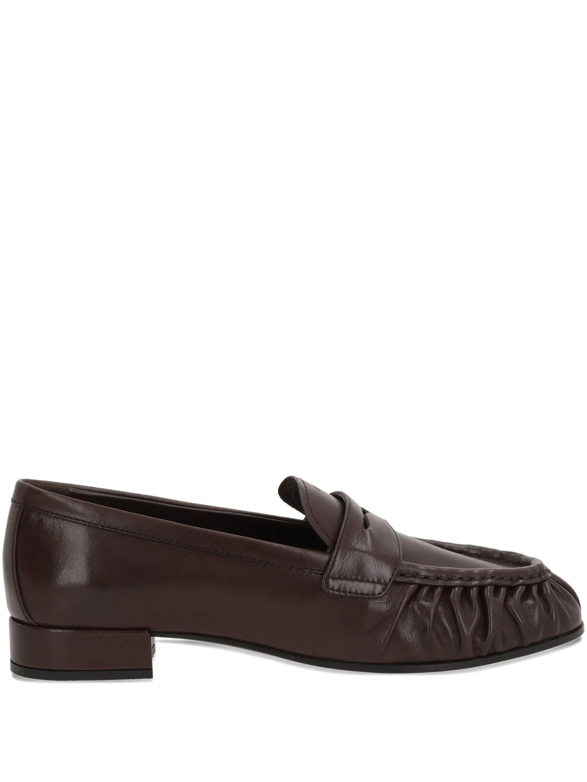 Prada Prada Pleated Leather Loafers