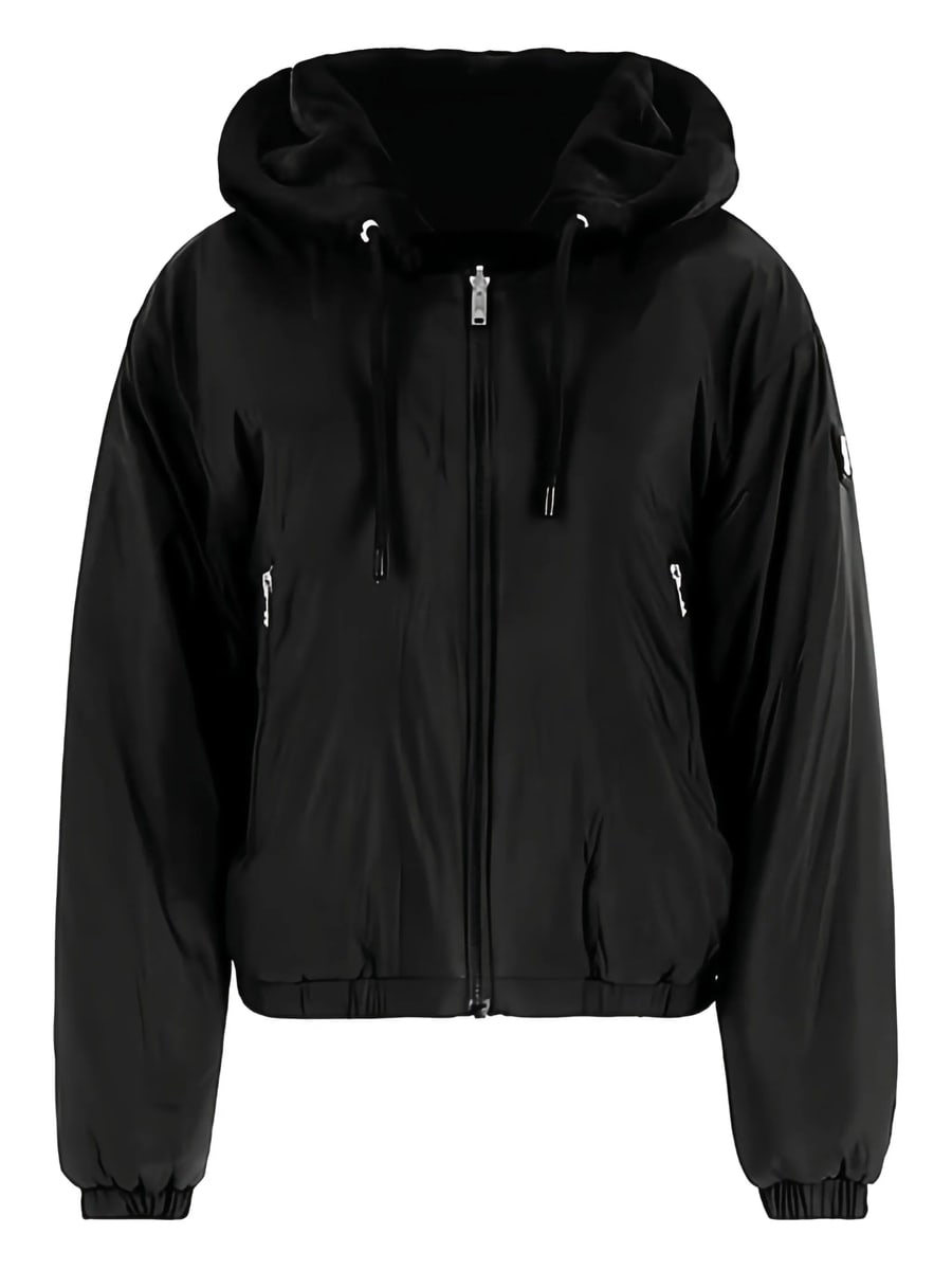Moose Knuckles Moose Knuckles Hooded Zip-front Bomber Jacket