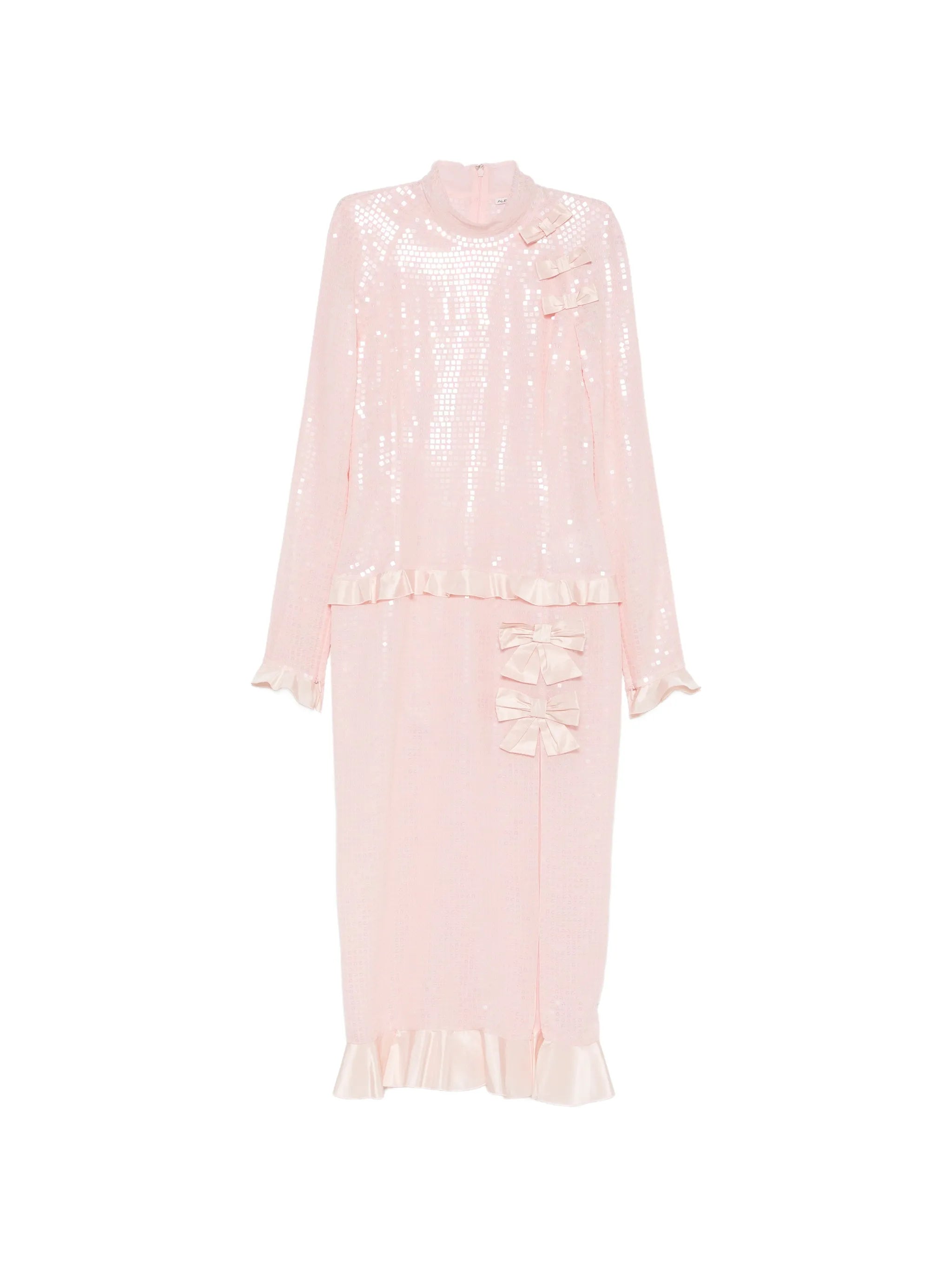 Alessandra Rich Alessandra Rich Sequin-embellished Bow-detail Midi Dress