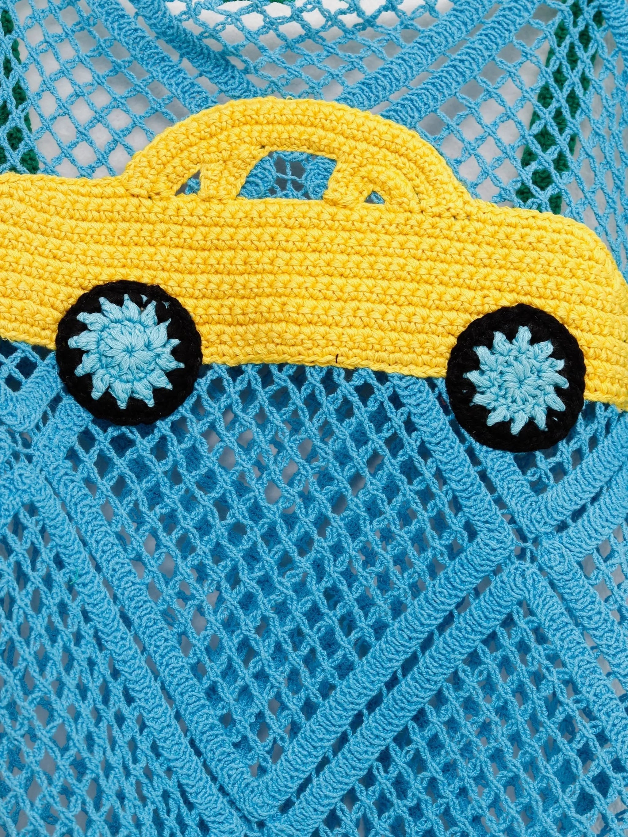 JW Anderson Jw Anderson Crochet Car-motif Midi Dress, view 2
