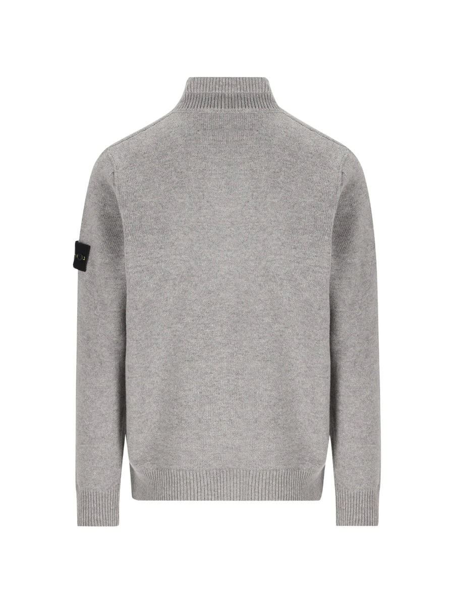 Stone Island Stone Island Button-up High-neck Sweater, view 4