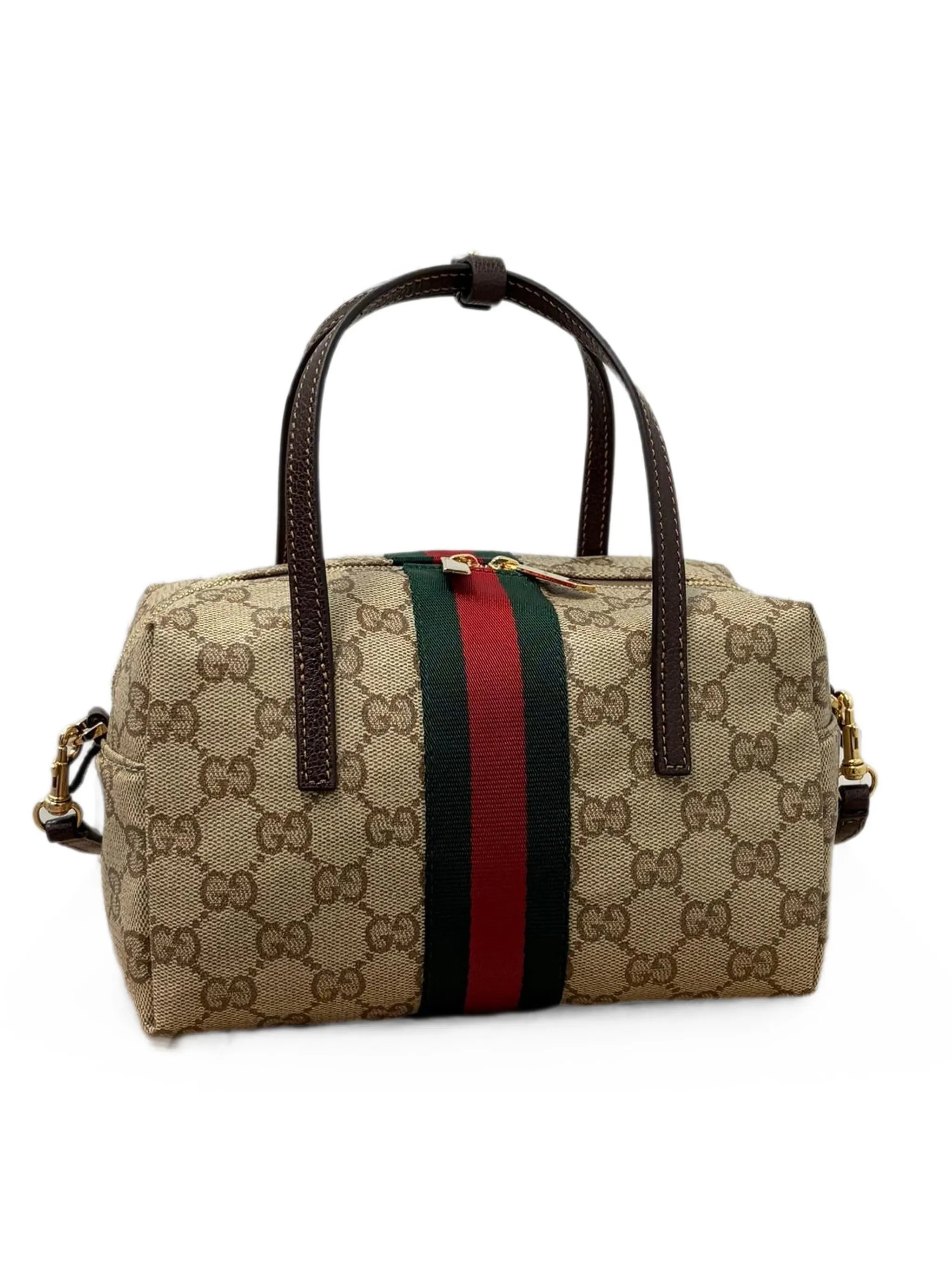 Gucci Gucci Mini Boston GG Supreme Tote Bag, view 2