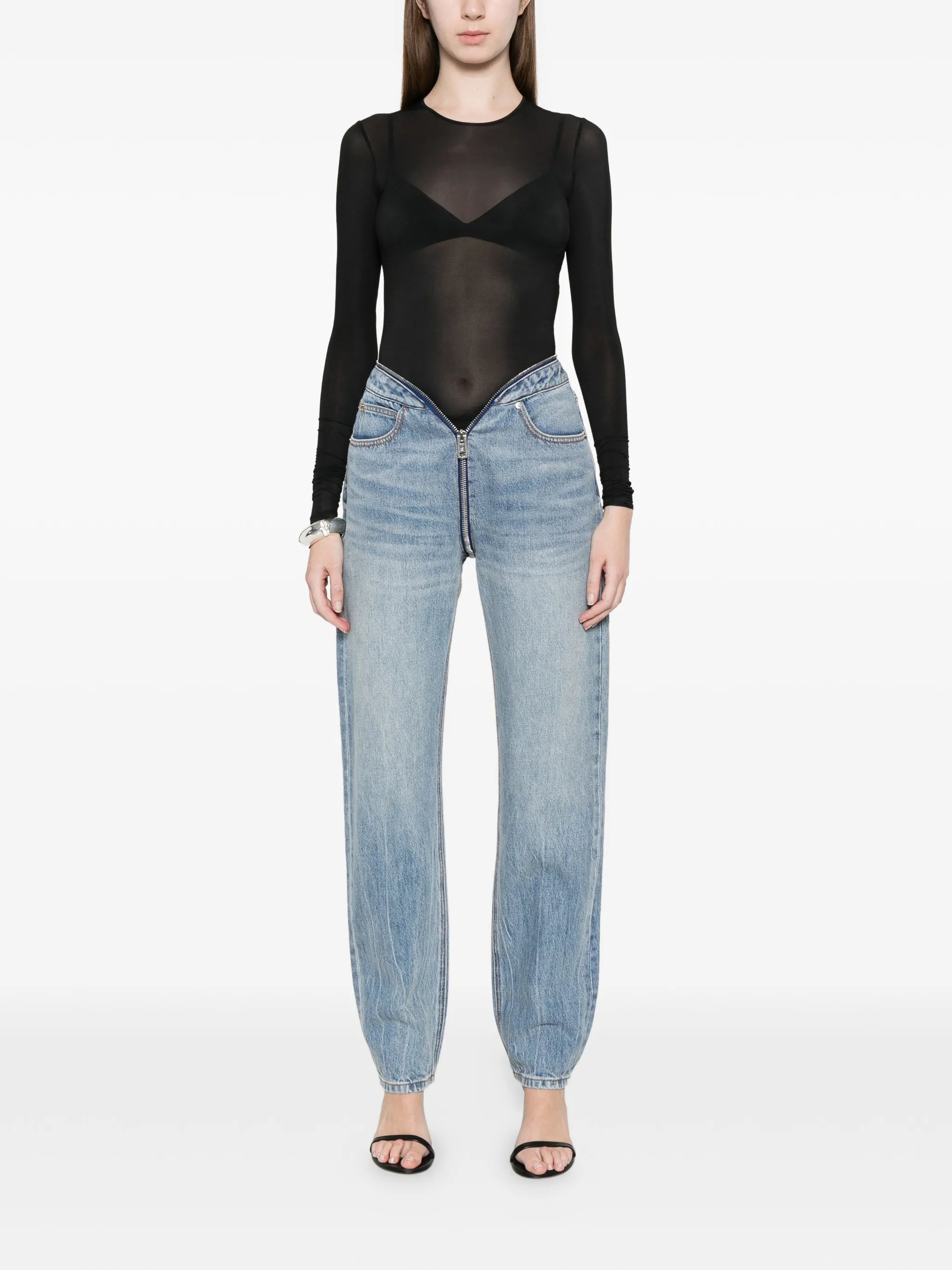 Alexander Wang Alexander Wang Zip Jeans, view 2