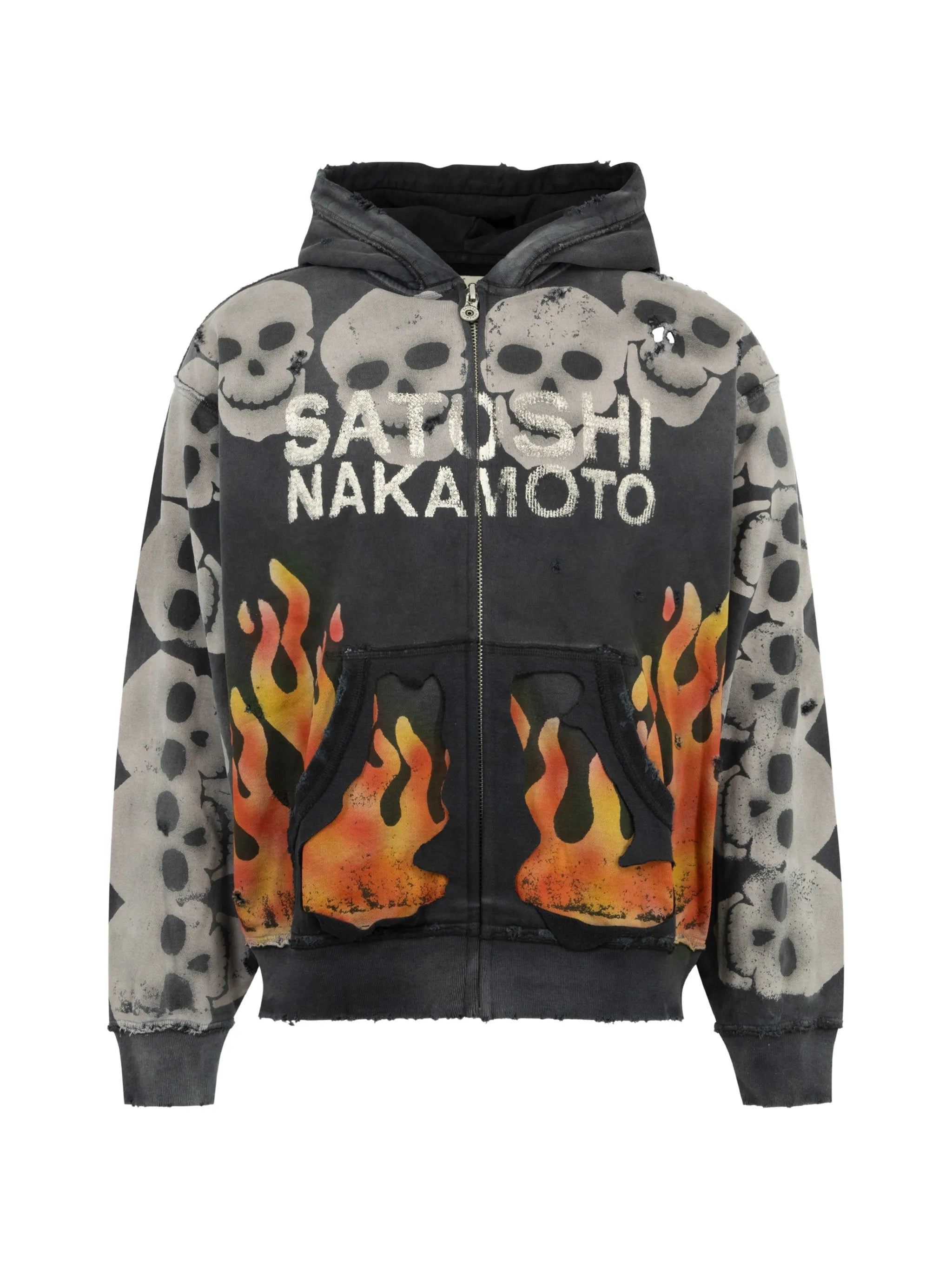 Satoshi Nakamoto Satoshi Nakamoto Lost Boys Skull-print Hoodie