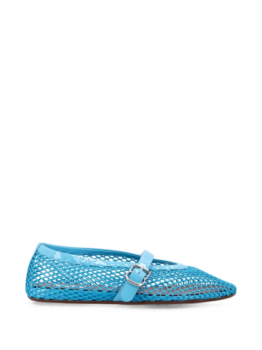 Alaïa Alaïa Mesh Buckle-fastening Ballet Flats