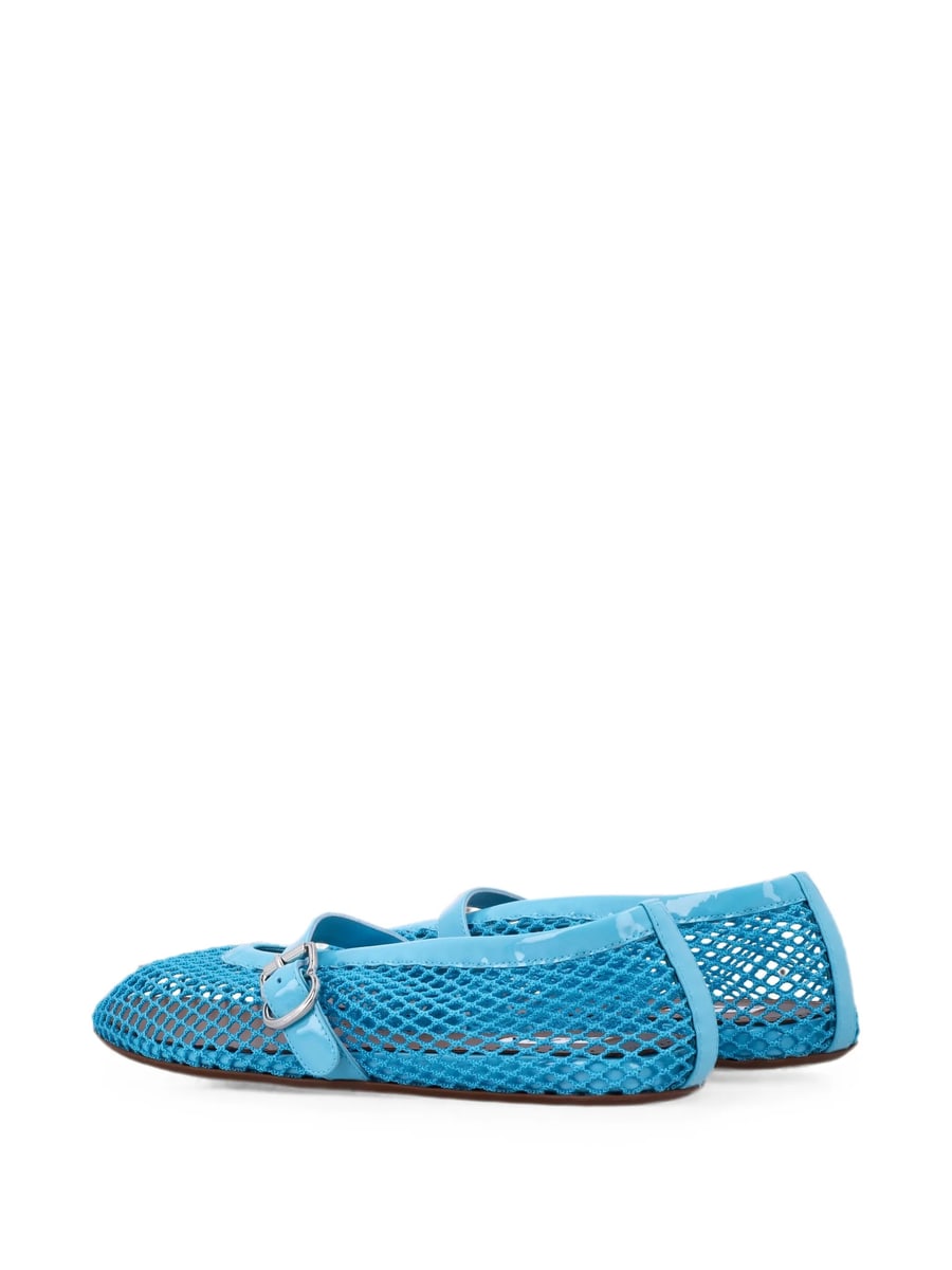 Alaïa Alaïa Mesh Buckle-fastening Ballet Flats, view 2