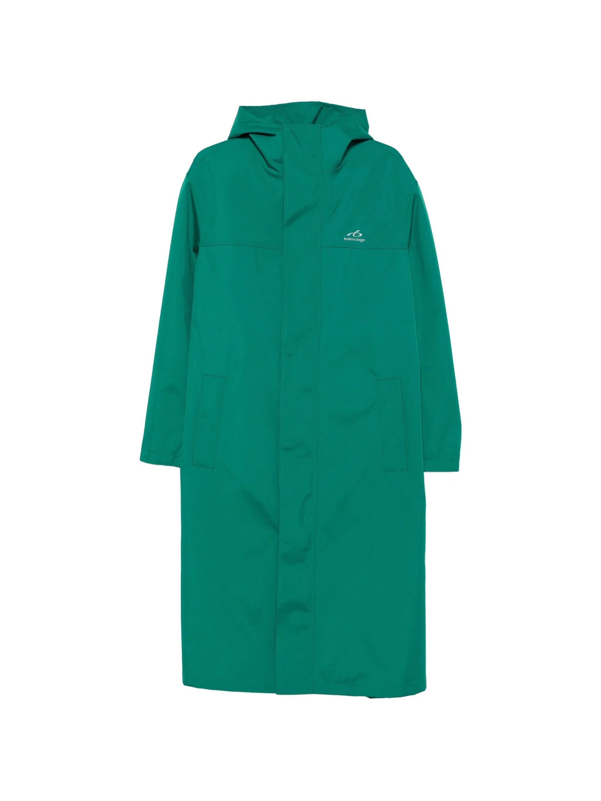 Balenciaga Balenciaga Hooded Logo-print Coat
