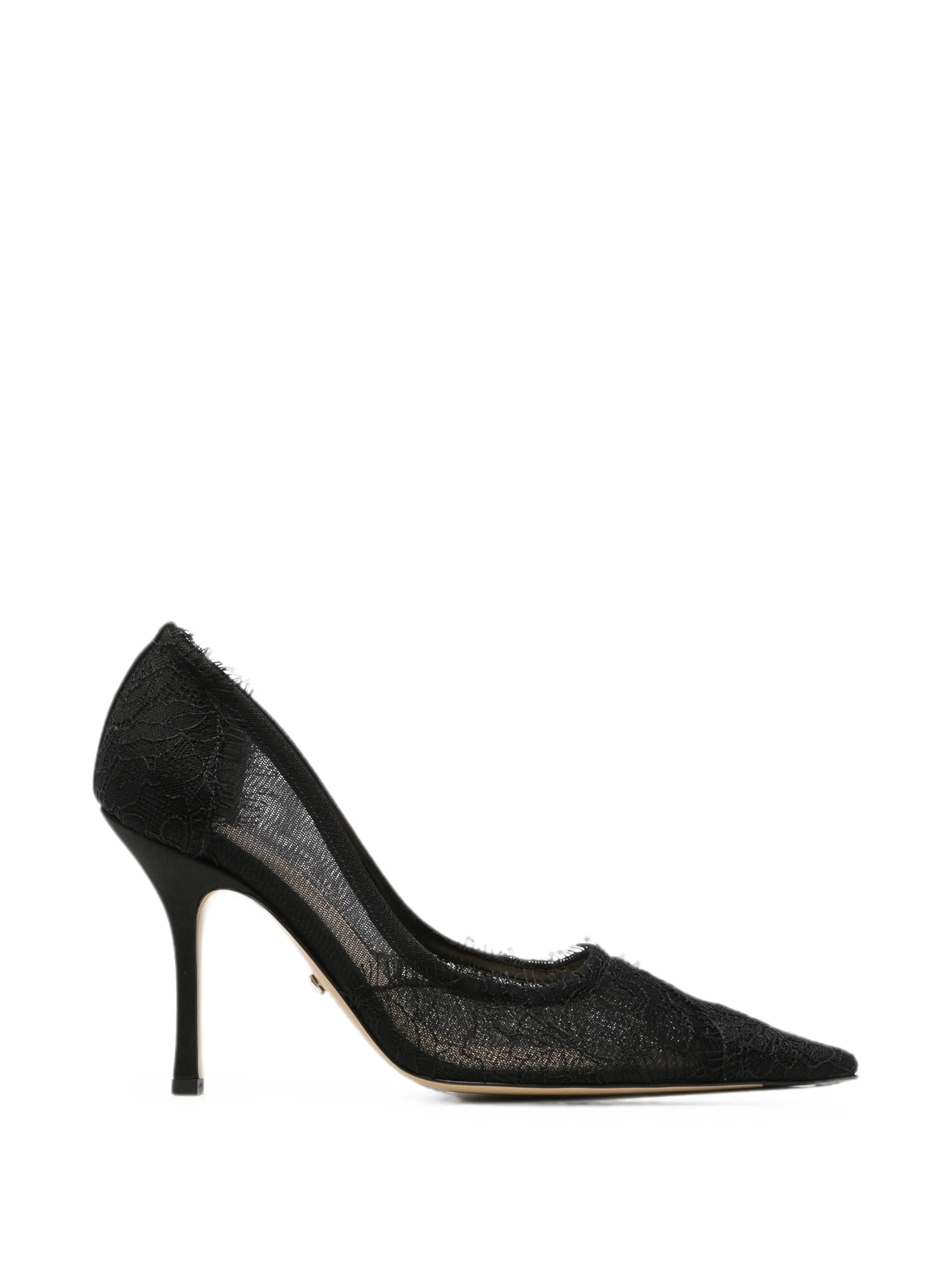 Mach & Mach Mach & Mach Devon Lace Heeled Pumps
