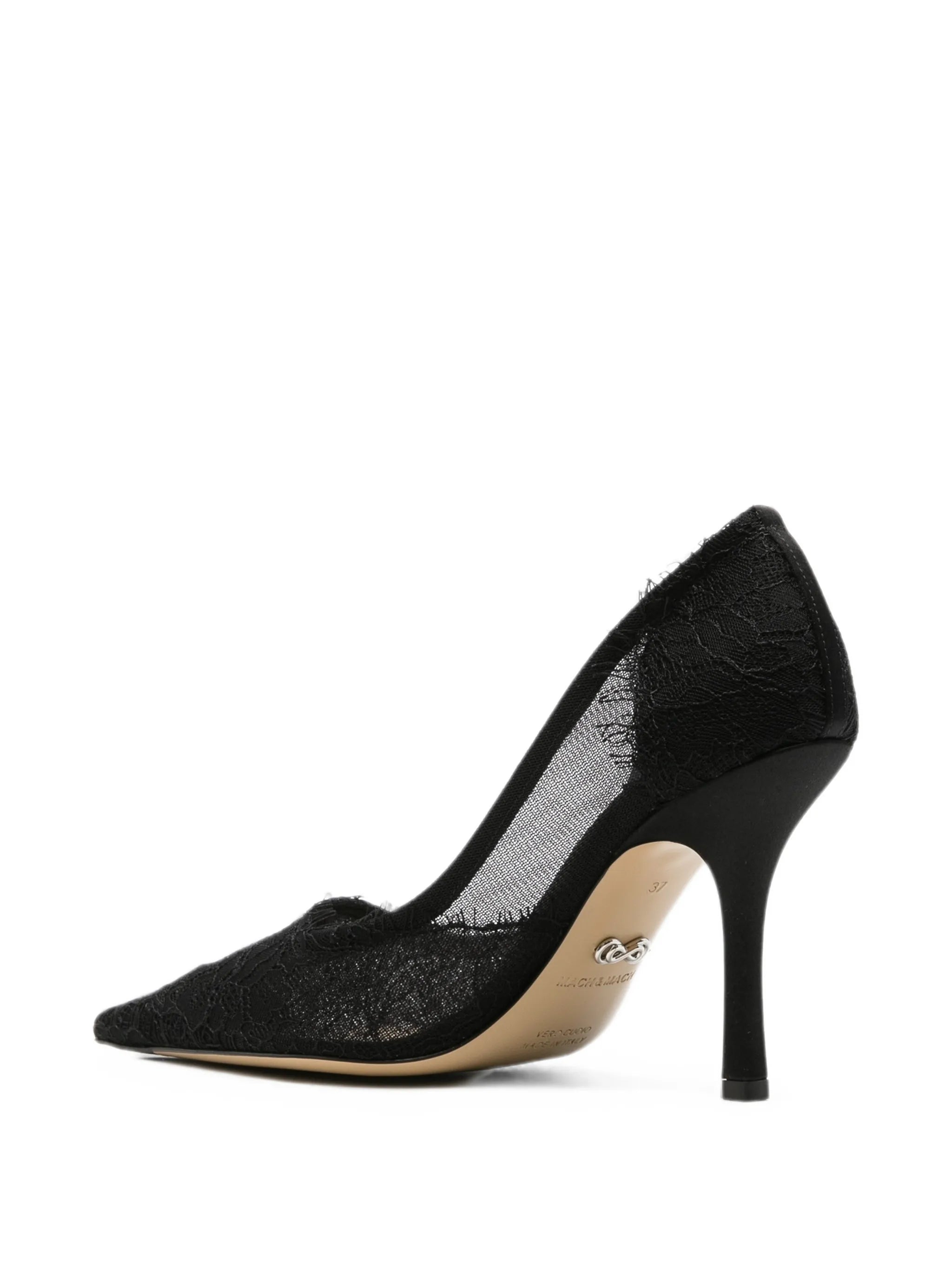 Mach & Mach Mach & Mach Devon Lace Heeled Pumps, view 2