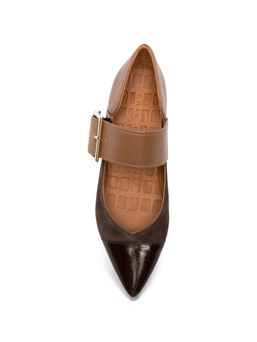 Chie Mihara Chie Mihara Hebas Buckle-strap Pointed-toe Pumps, view 3
