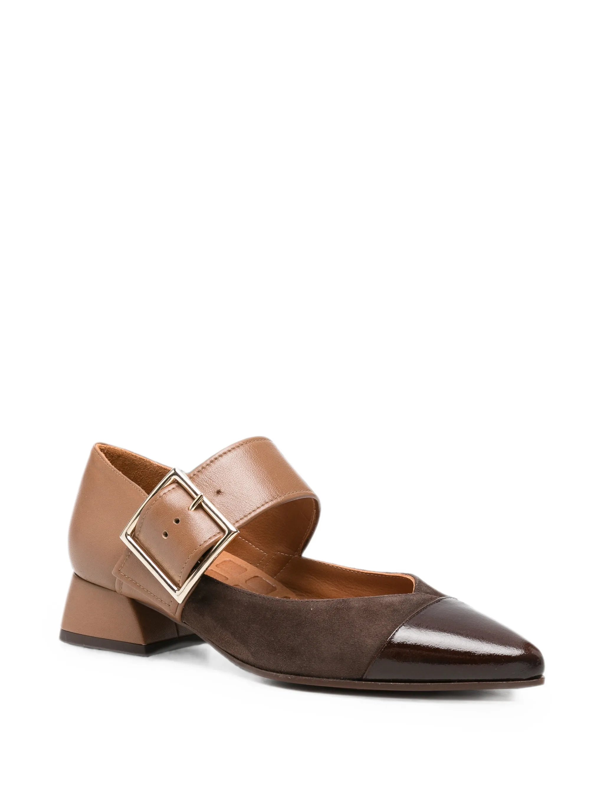 Chie Mihara Chie Mihara Hebas Buckle-strap Pointed-toe Pumps, view 2