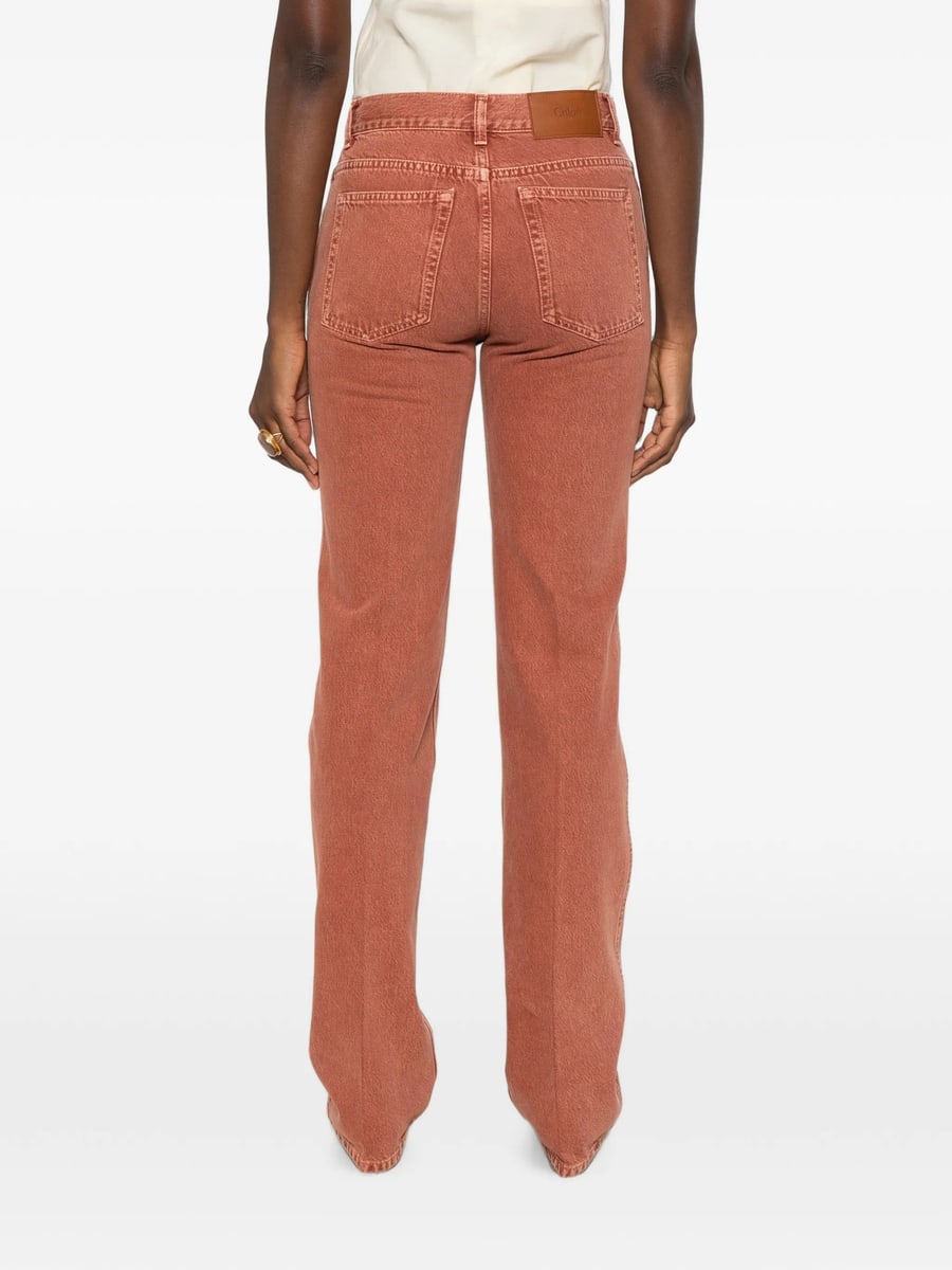 Chloé Chloé Straight Jeans In Denim, view 2