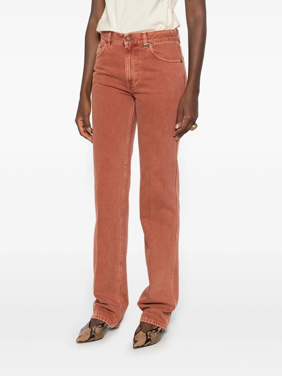 Chloé Chloé Straight Jeans In Denim, view 5