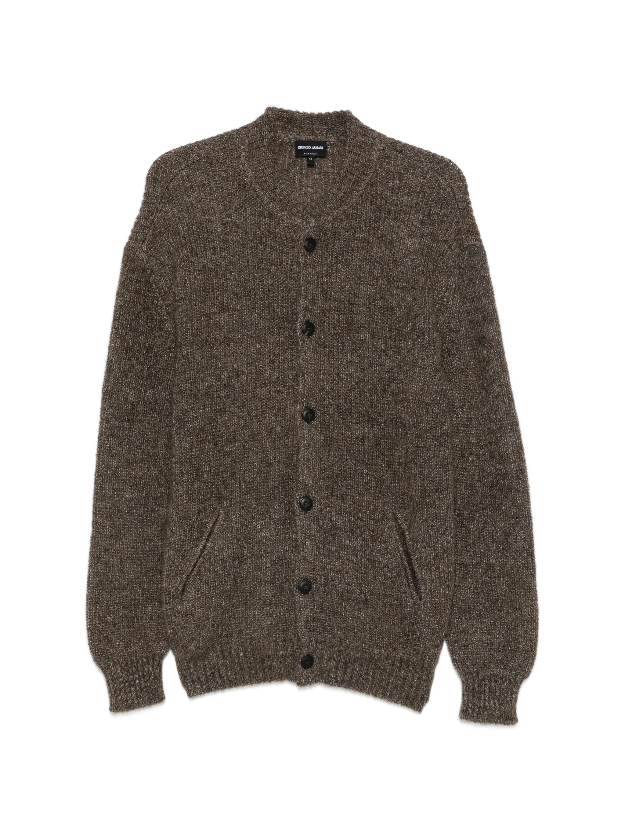 Giorgio Armani Giorgio Armani Button-up Rib-trimmed Cardigan