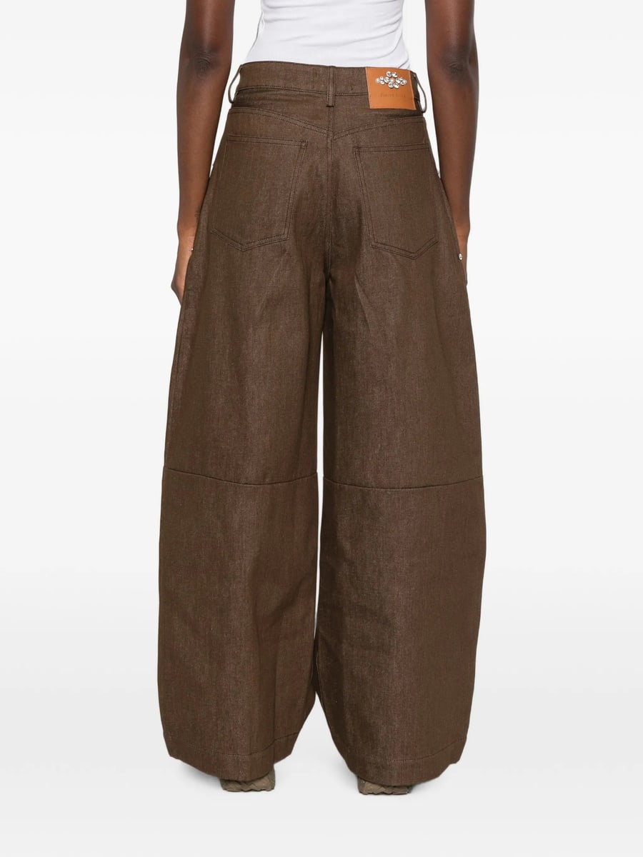 Simone Rocha Simone Rocha Embellished Logo-patch Jeans, view 2