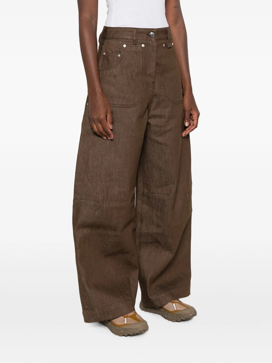 Simone Rocha Simone Rocha Embellished Logo-patch Jeans, view 4