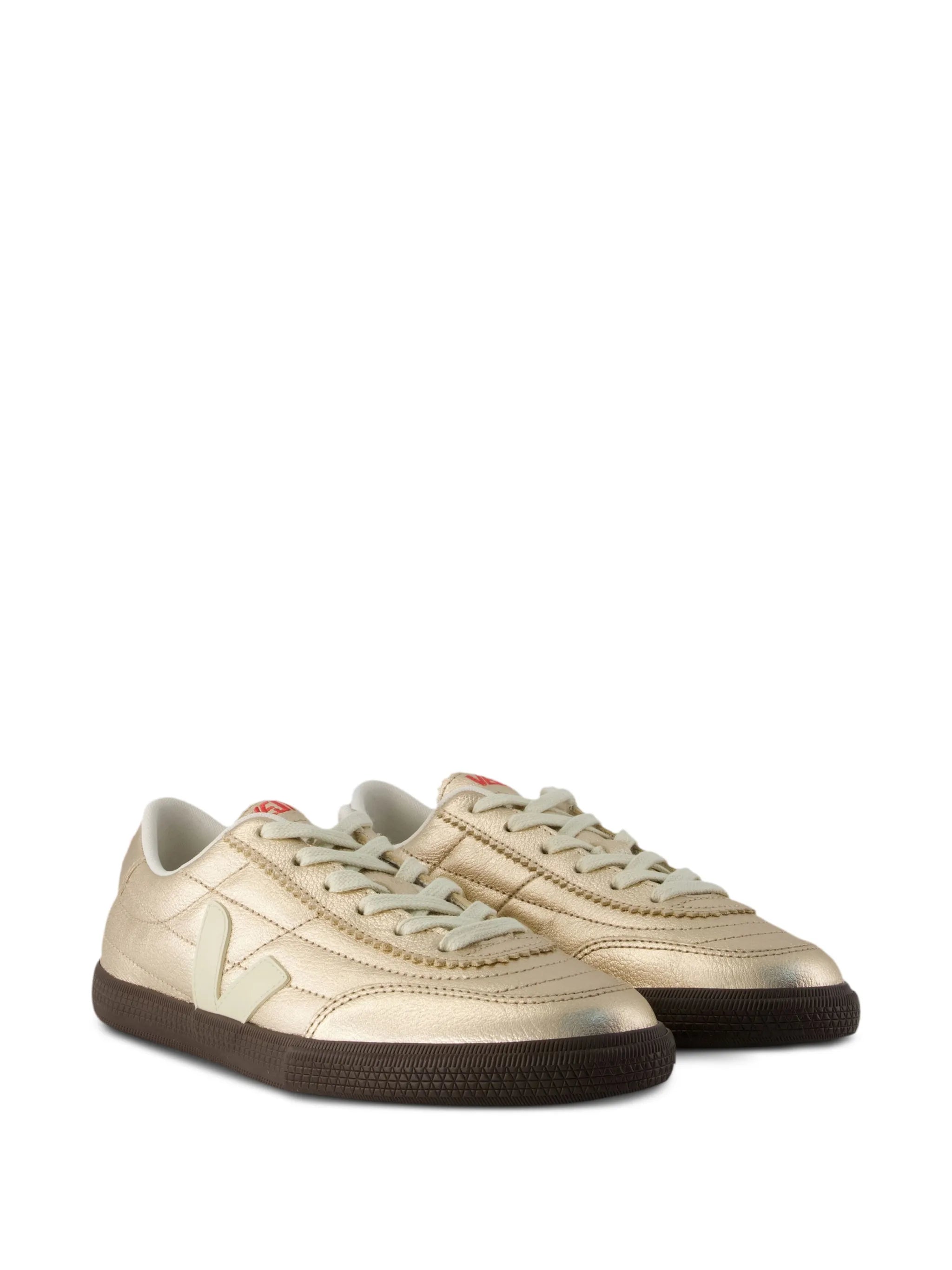 Veja Veja Panenka Round-toe Metallic Sneakers, view 2