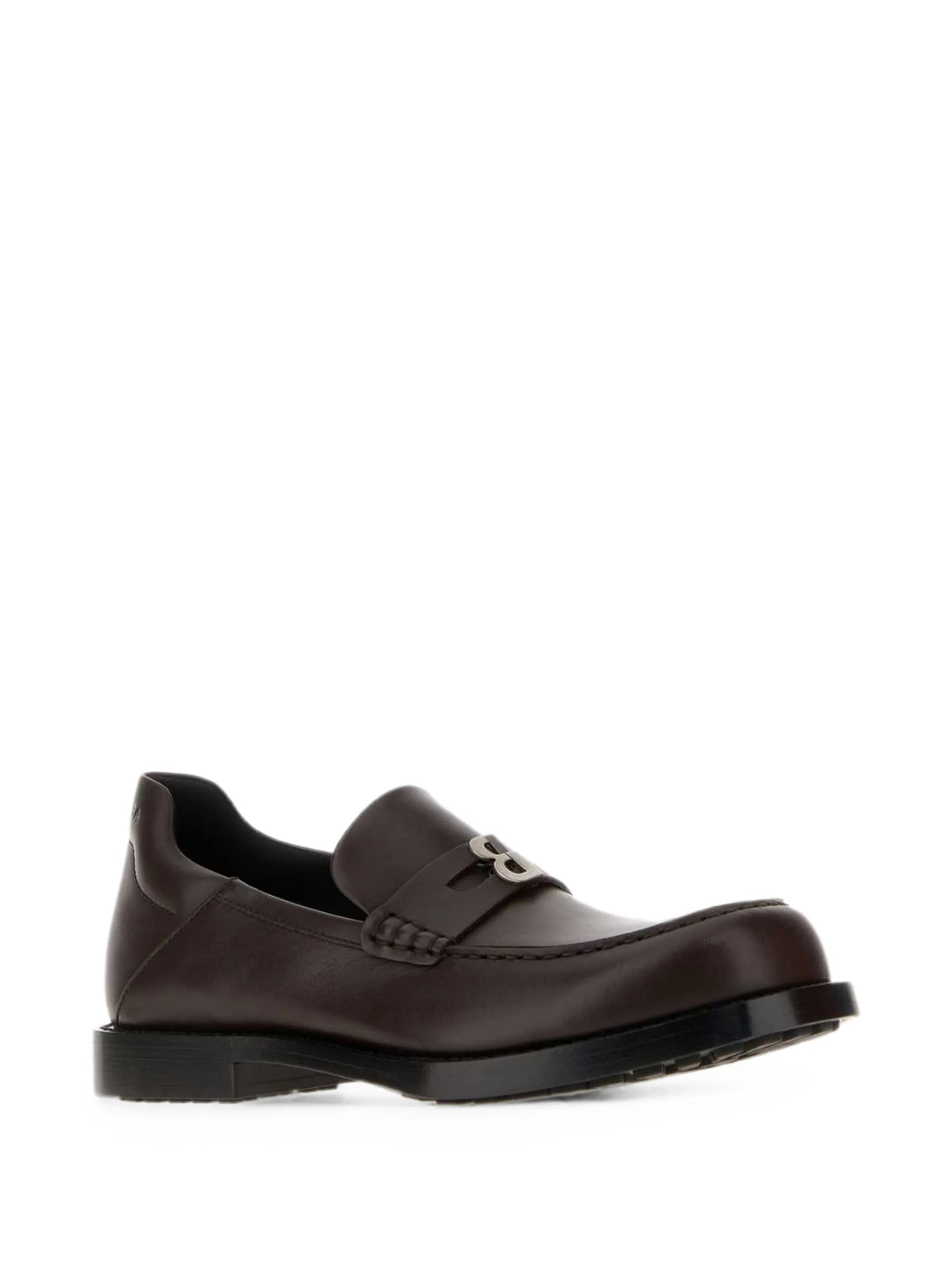 Balenciaga Balenciaga Comfy Logo-plaque Leather Loafers, view 2