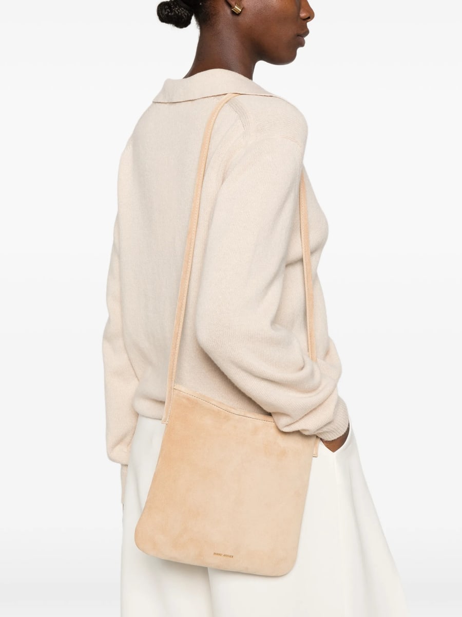 Manu Atelier Manu Atelier Suede Shoulder Bag, view 3
