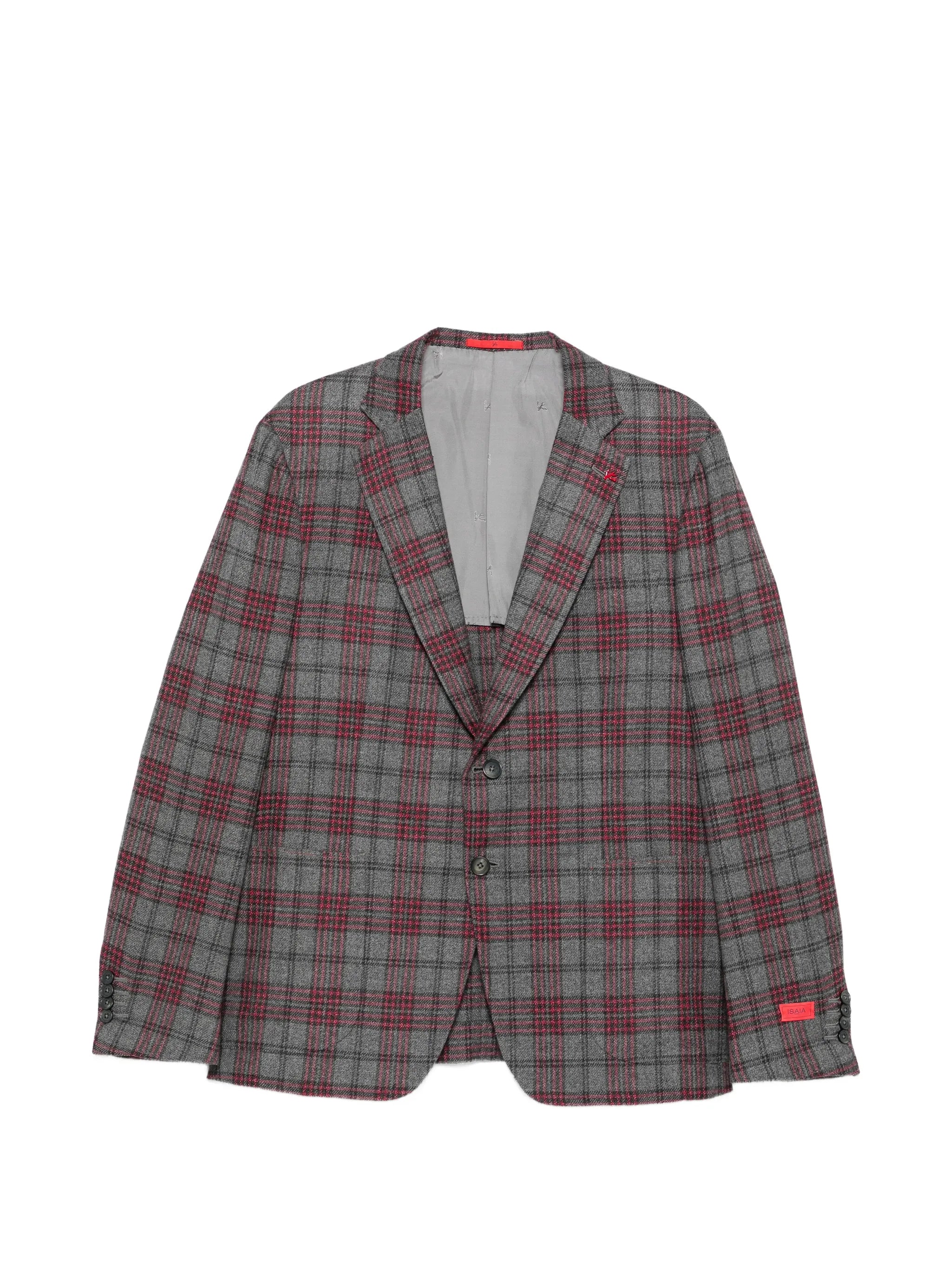Isaia Isaia Check-pattern Notch-lapel Blazer