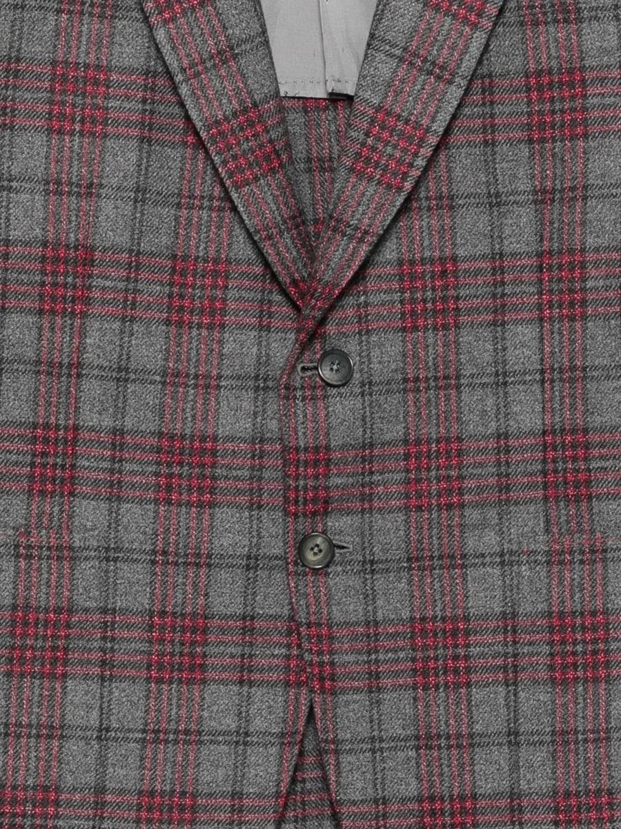 Isaia Isaia Check-pattern Notch-lapel Blazer, view 2